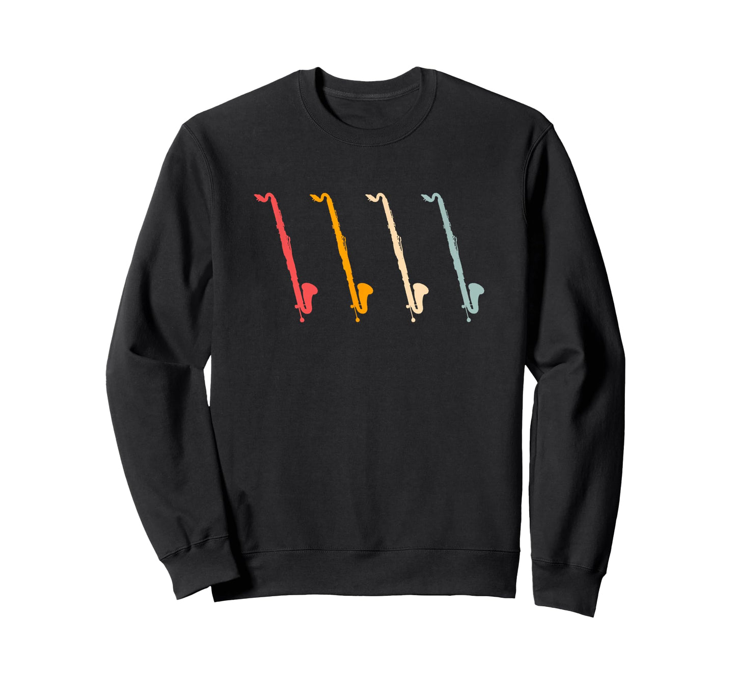 Contrabass Clarinet Retro Bass Clarinet Silhouette T-Shirt