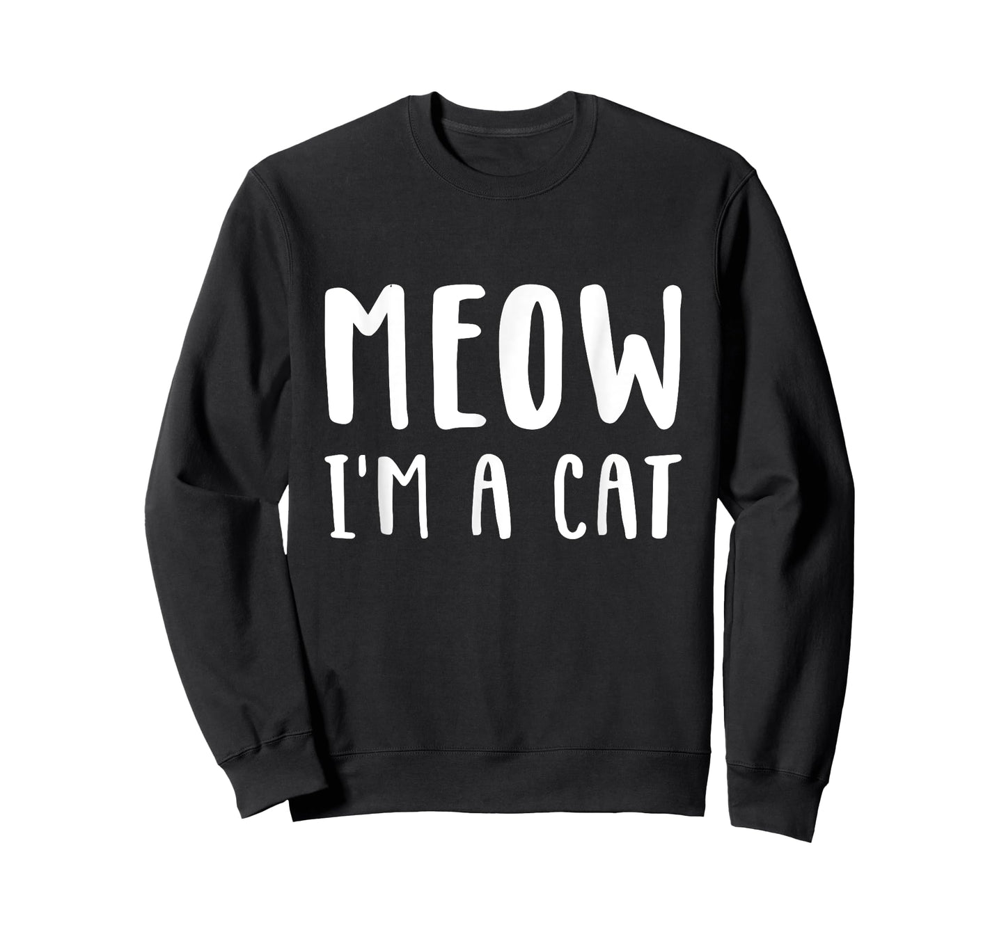 Meow I'm a cat Funny Lazy Animal Halloween Costume T-Shirt