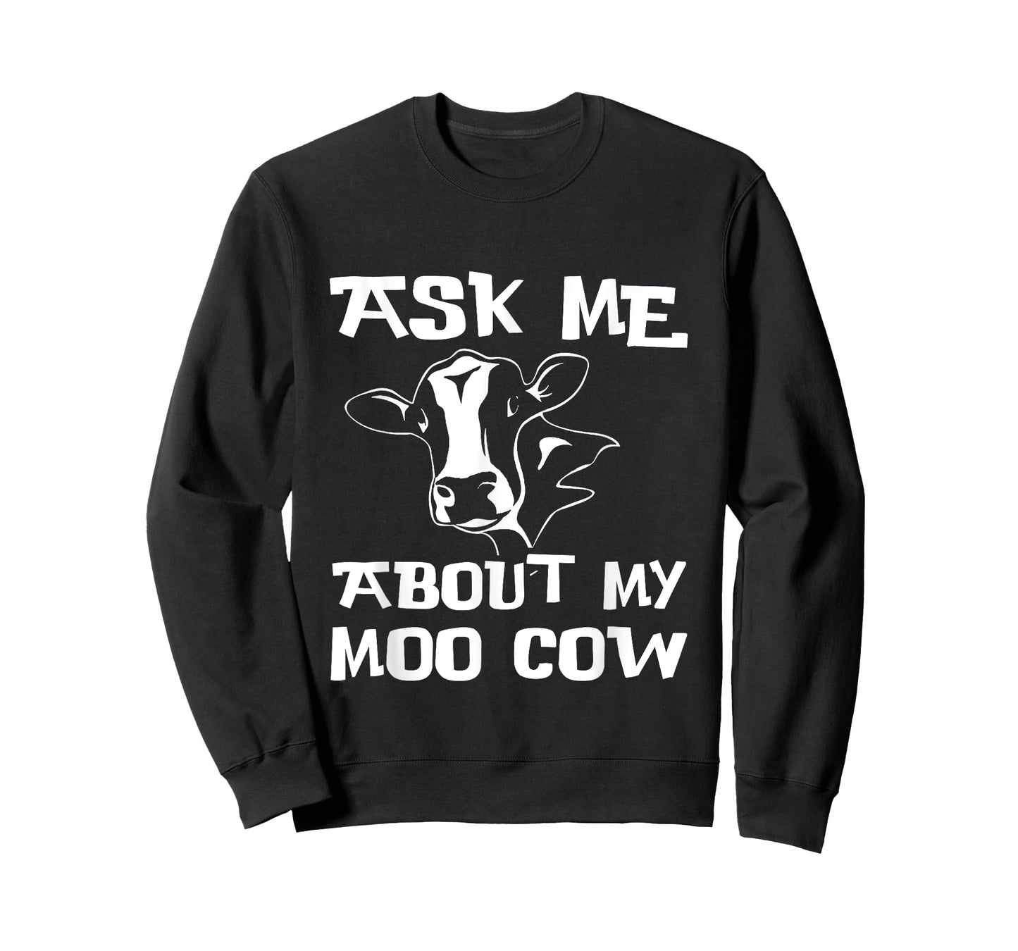 Ask me about my moo cow T-shirt Farmer Kids Fun T-shirt