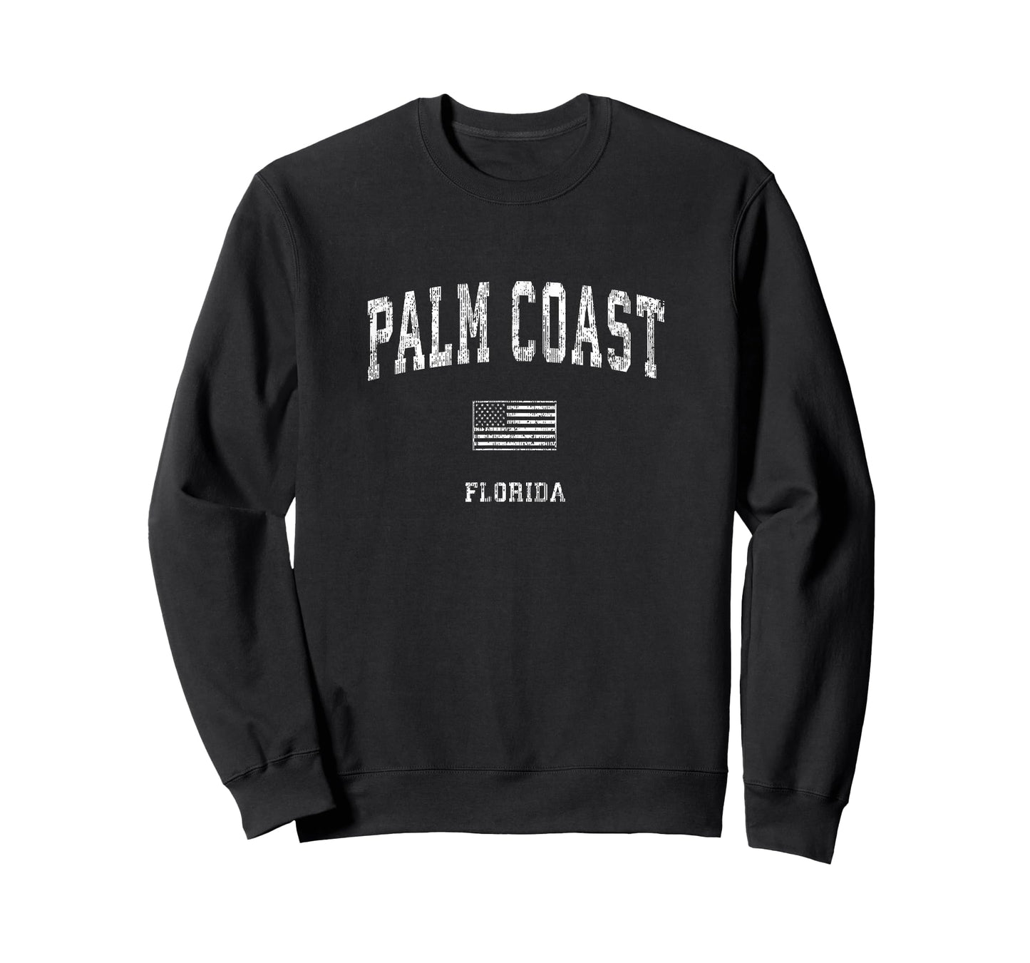 Palm Coast Florida FL T-Shirt Vintage American Flag Tee
