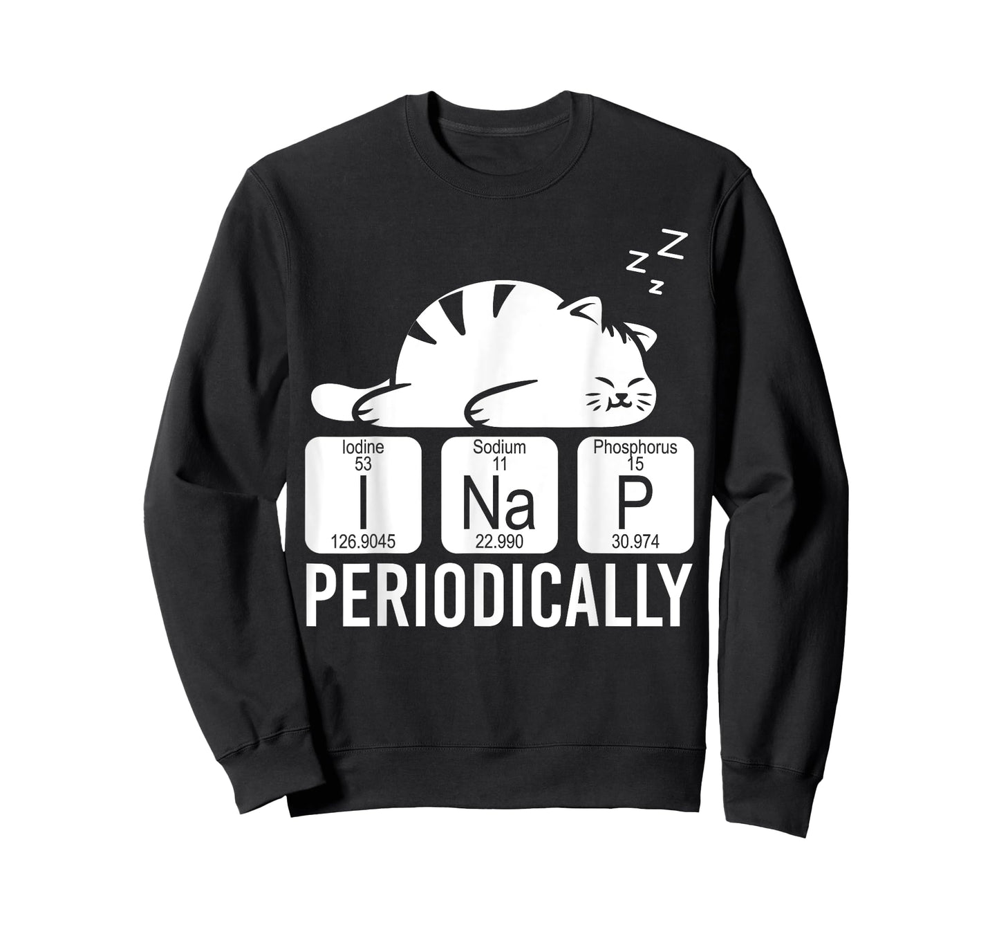 Cute Animal Periodic Table Funny Chemist Gift Cat Chemistry Men Women Girls Kids T-Shirt