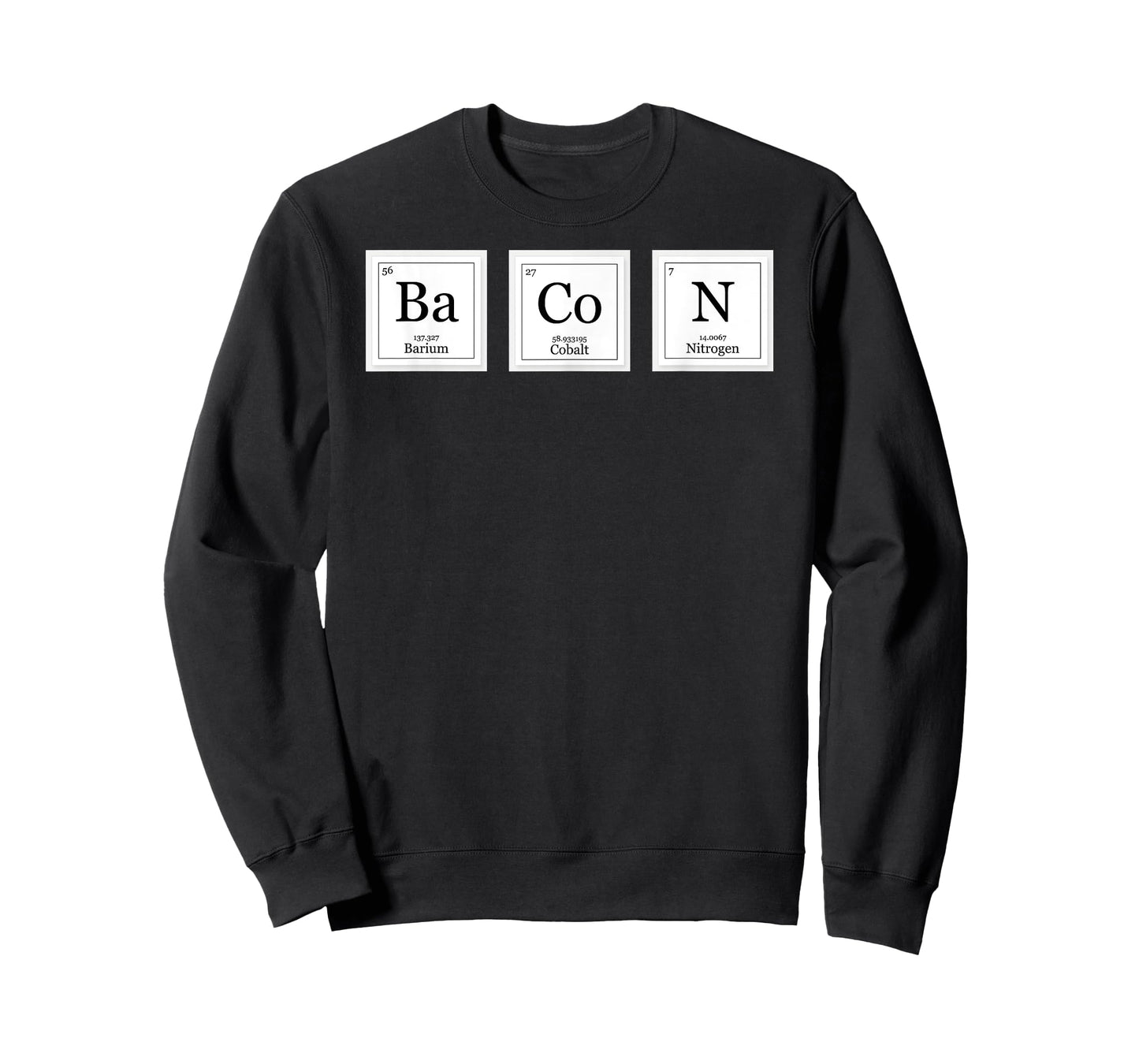Bacon Ba Co N Funny Chemistry Period Table Elements T-shirt T-Shirt