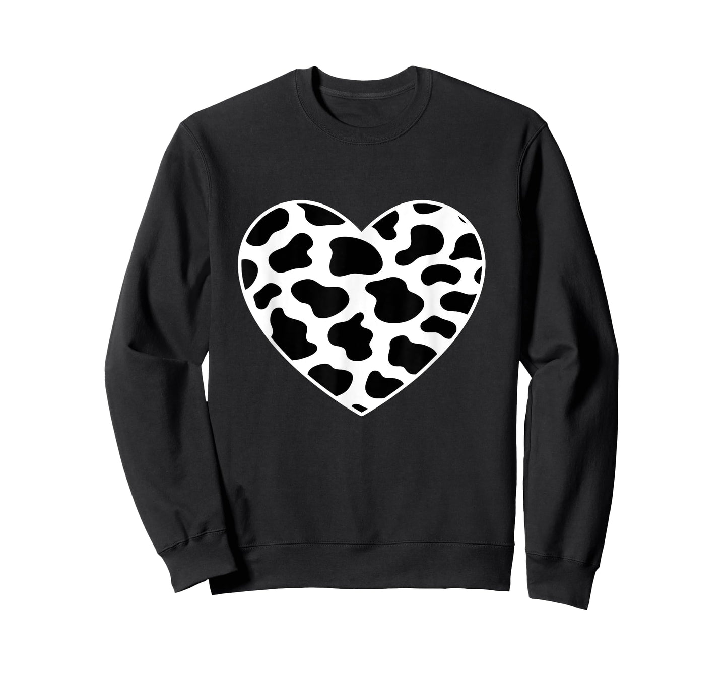 Cow Print Heart Cow Mom Mommy Dad Cow Lover Women Men Farmer T-Shirt