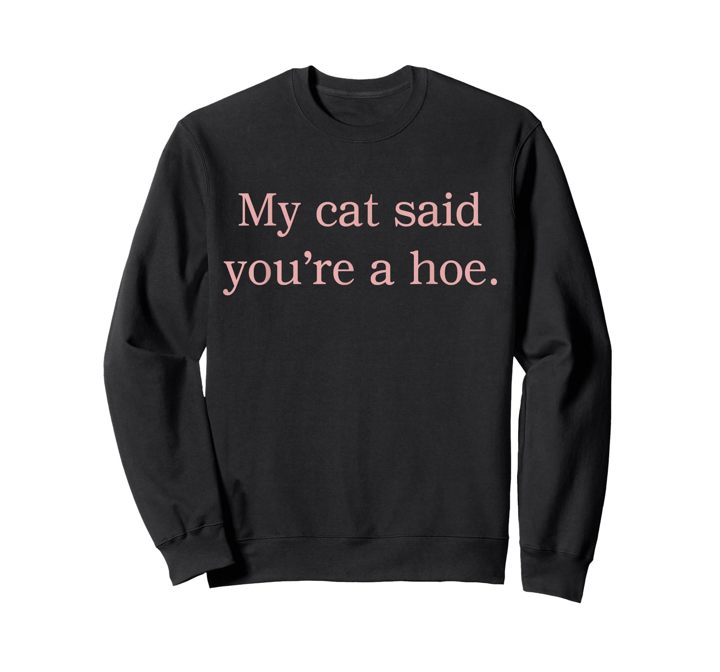My Cat Said You're A Hoe Funny Cat Lovers Quote T-Shirt