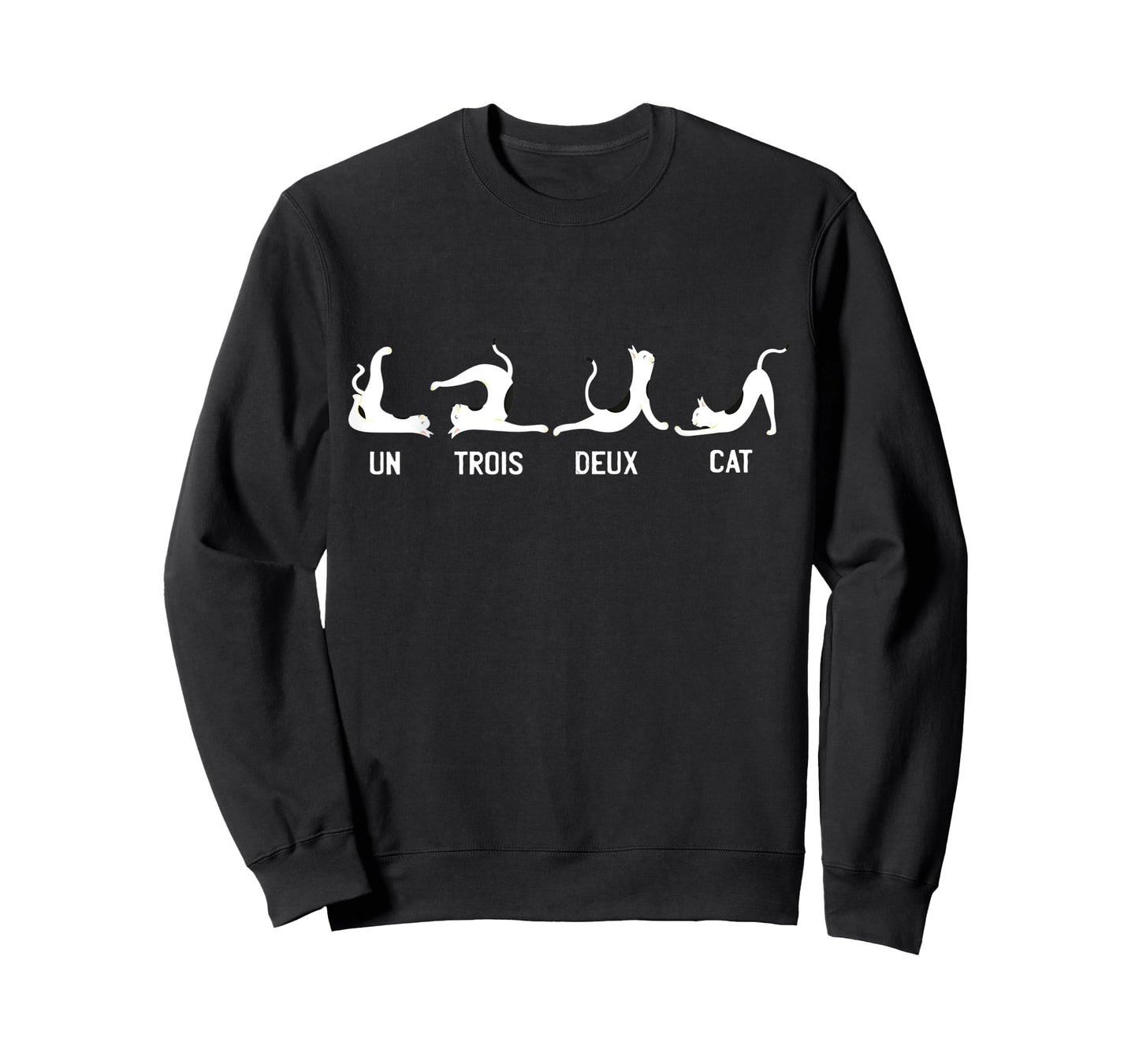 Un Deux Trois Cat Shirt Women Cool Cats And Kittens Yoga T-Shirt