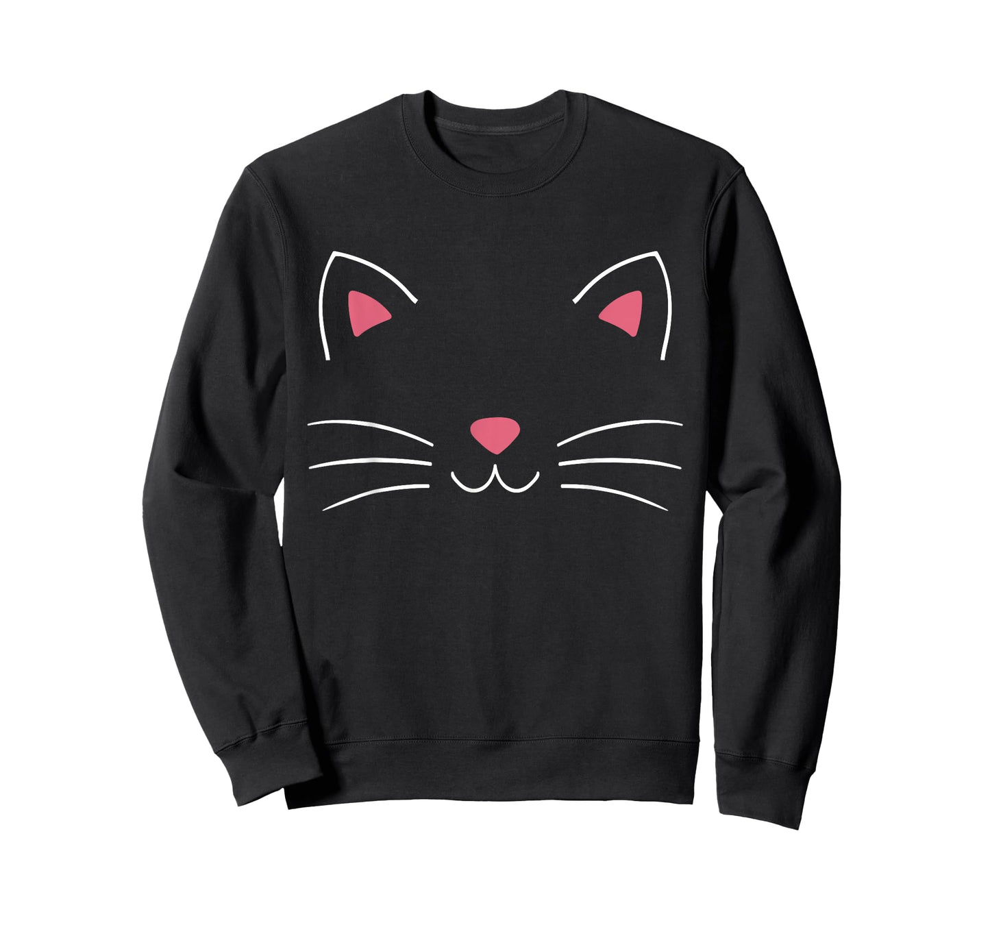 Funny Lazy Easy cat face Costume for DIY Halloween Party T-Shirt
