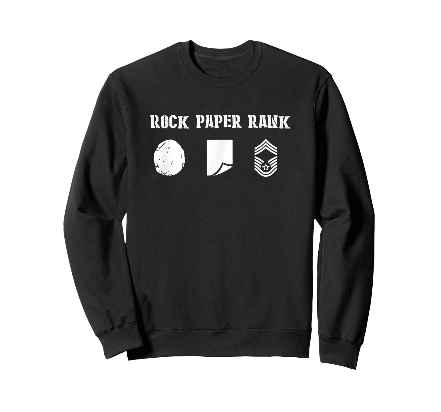 Rock Paper Rank Chief Master Sergeant T-Shirt
