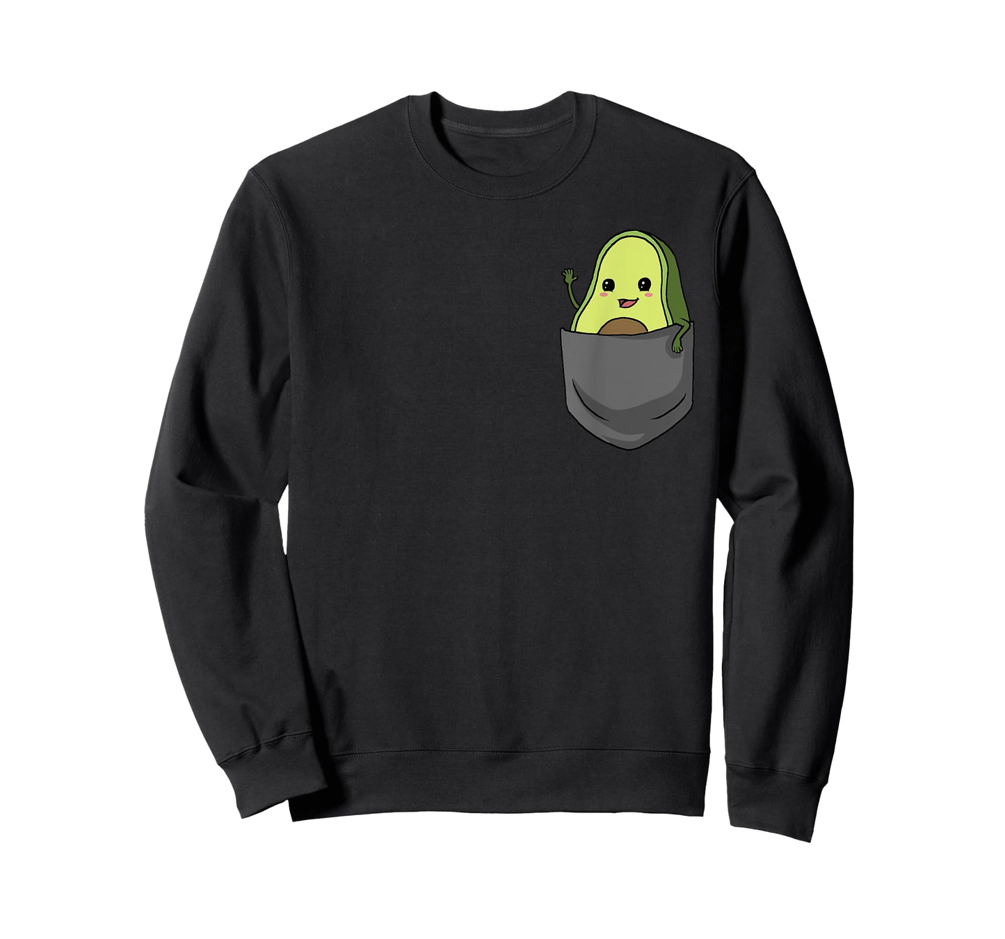 Avocado Pocket Funny Avocado in Pocket T-Shirt Small