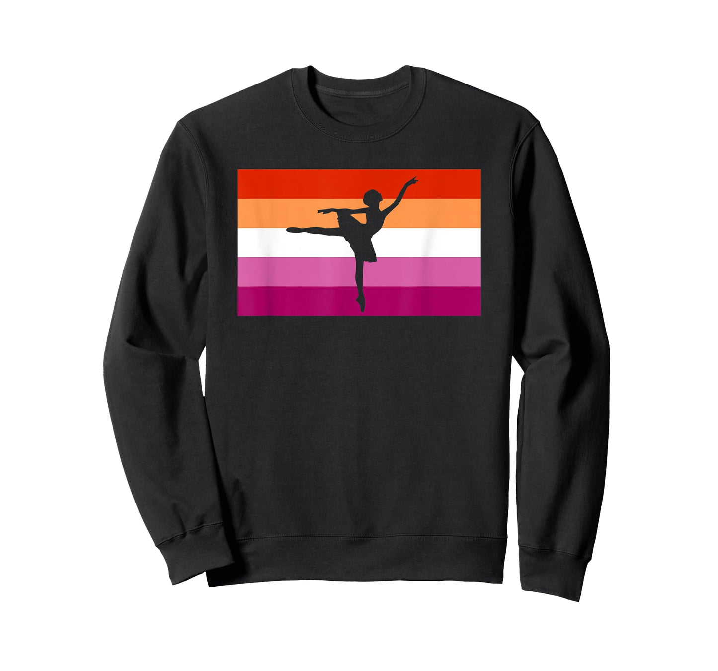Ballet Dancer Ballerina Lesbian Pride Flag LGBTQ Pride Month T-Shirt