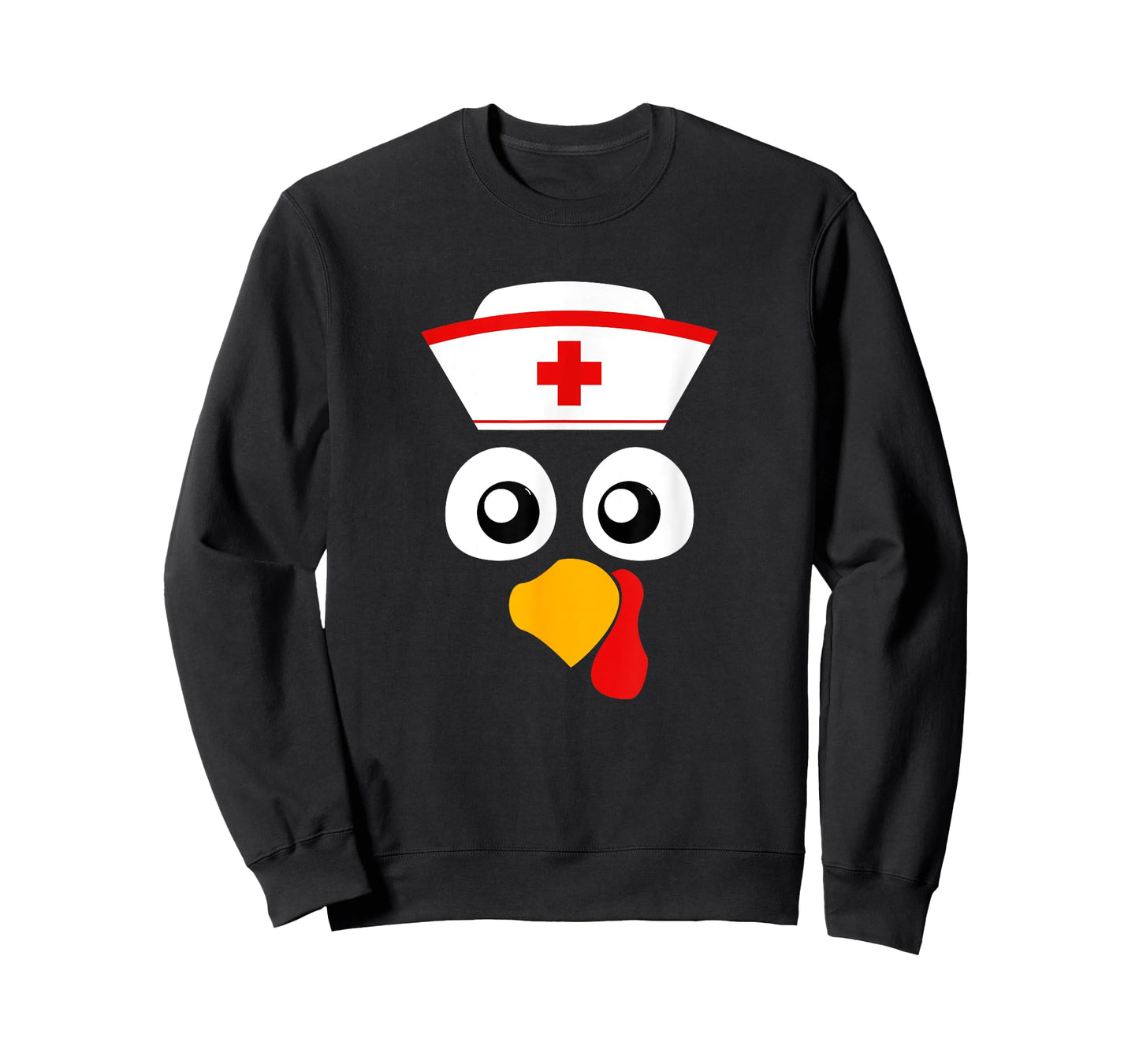 Cute Nurse Turkey Face, Nurses Cap for Thanksgiving party T-Shirt