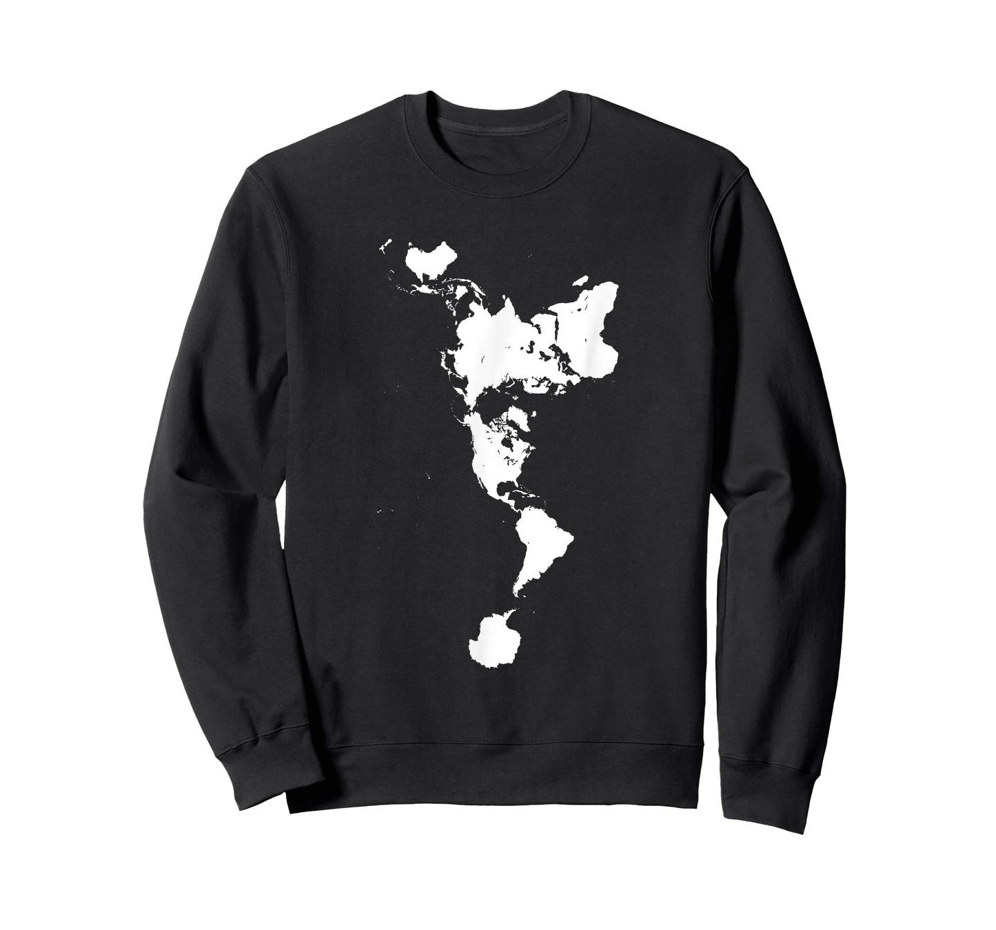 White Dymaxion World Map T-Shirt Alternative Projection T-Shirt