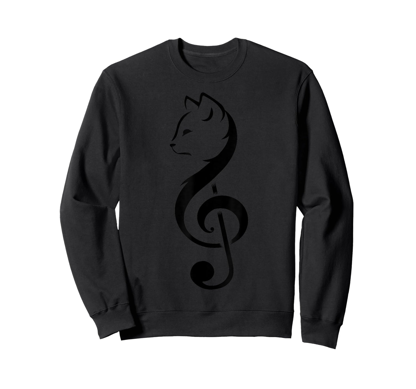 Cool Cat Treble Clef Music | Funny Kitty Notes Musician Gift T-Shirt