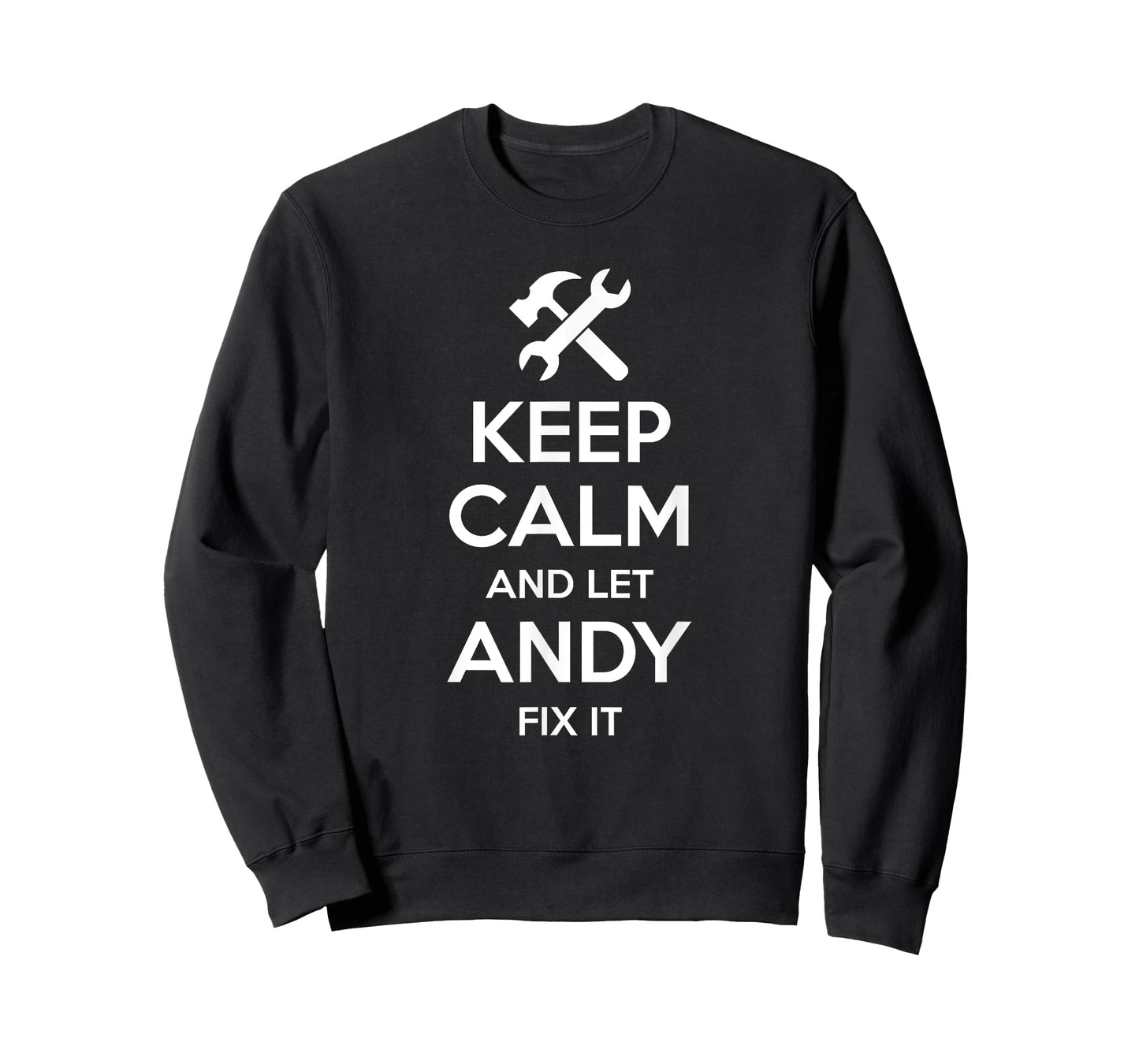 Custom Christmas Fathers Day Engineer Name For Men ANDY Fix Quote Funny Birthday Personalized Name Gift Idea T-Shirt