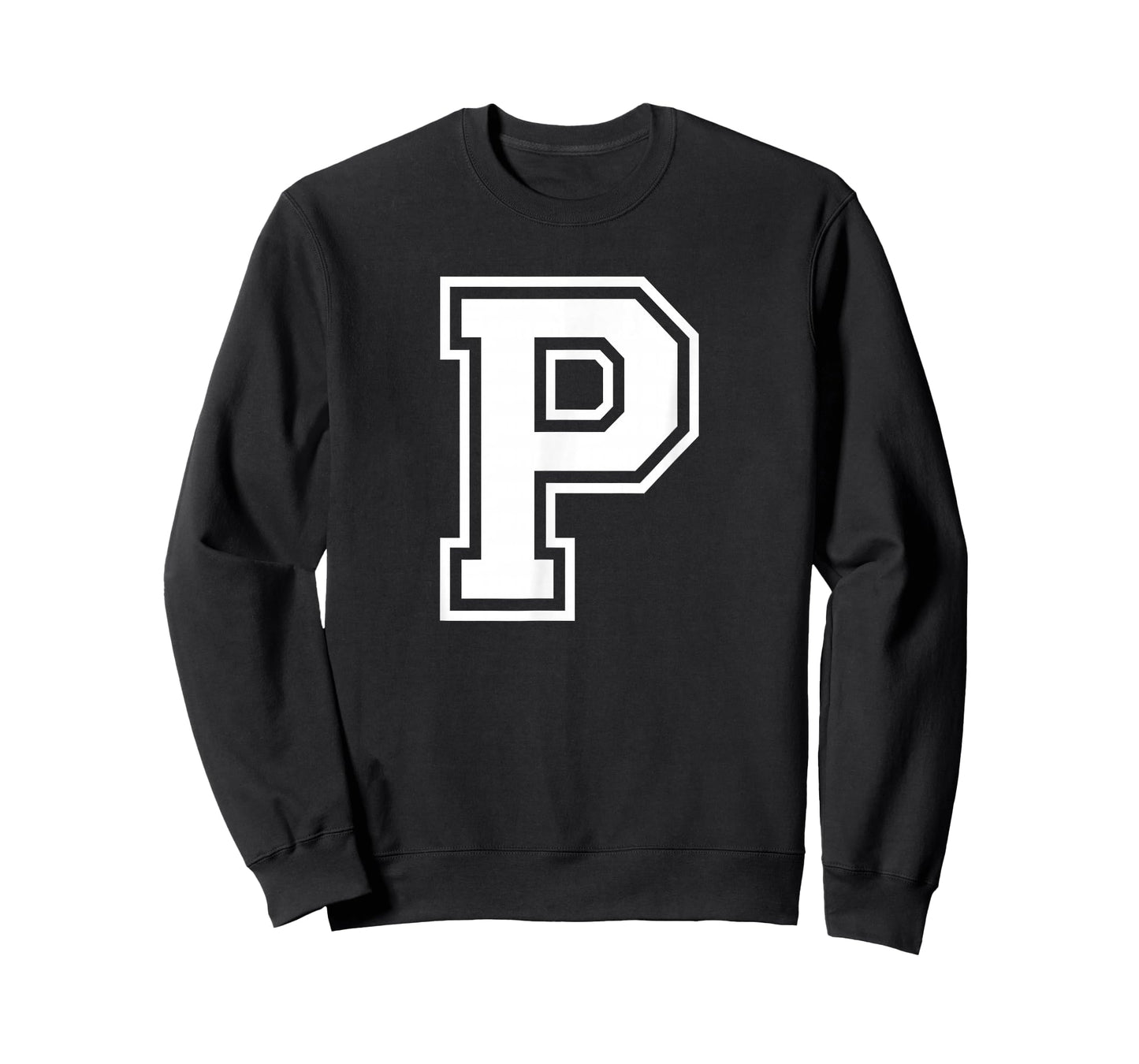 Letter P Name Initial Varsity Alphabet Monogram T-Shirt