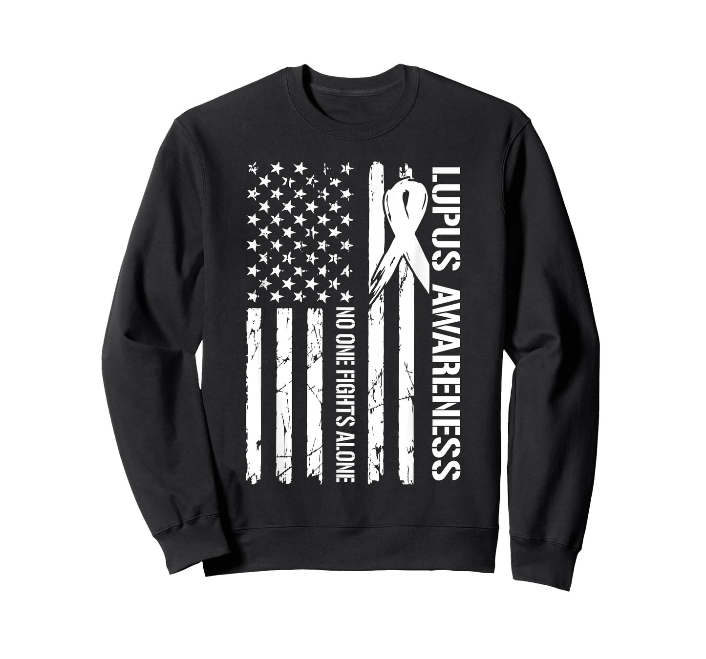 American Flag Lupus Systemic Lupus Erythematosus Awareness T-Shirt