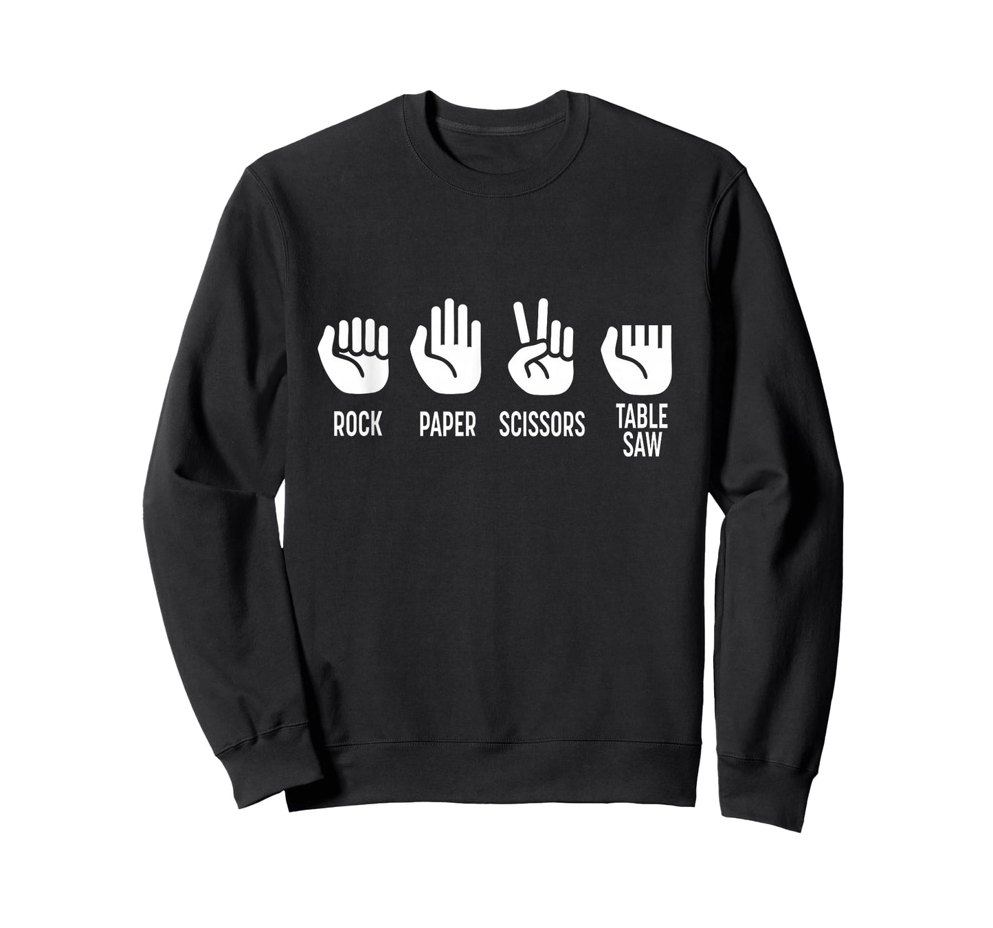 Rock Paper Scissors Table Saw Funny Carpenter T-Shirt