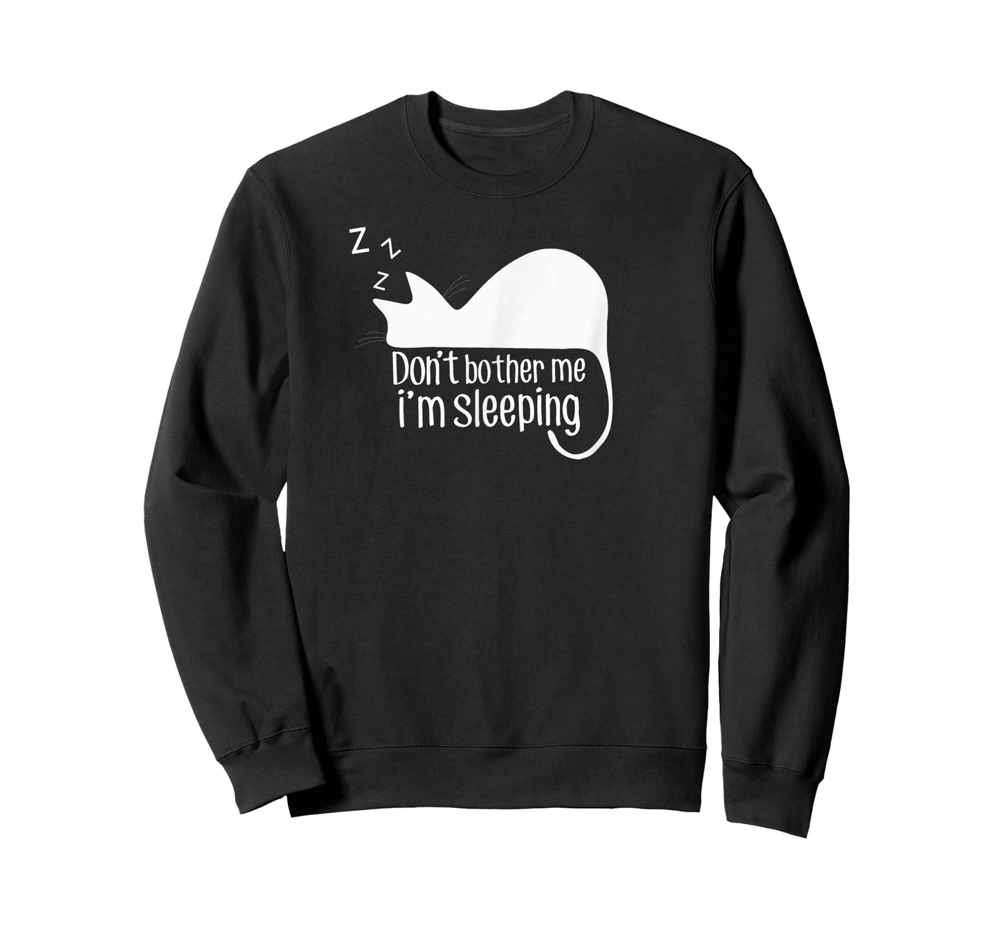 Cute Cat Don't Bother Me I'm Sleeping Gift for Cat Lover T-Shirt for Men Women Kids