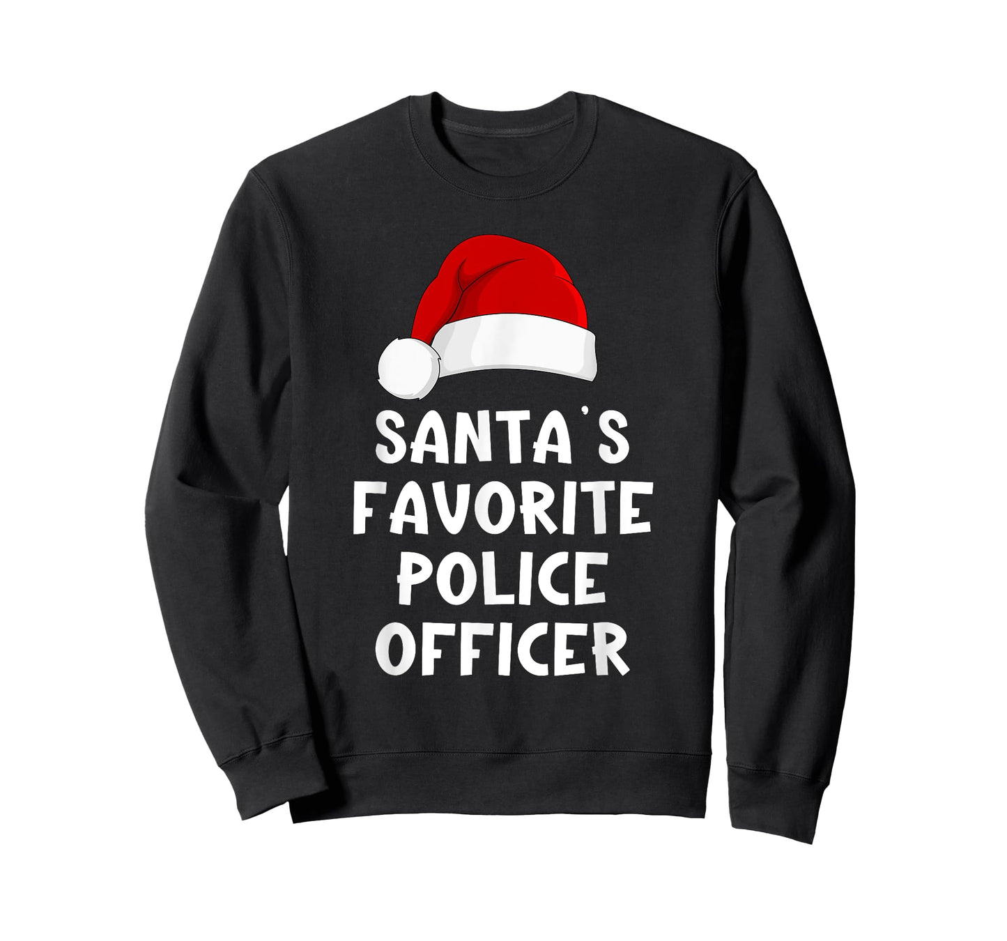 Christmas Santa's Favorite Police Officer Funny Pajama Cop T-Shirt