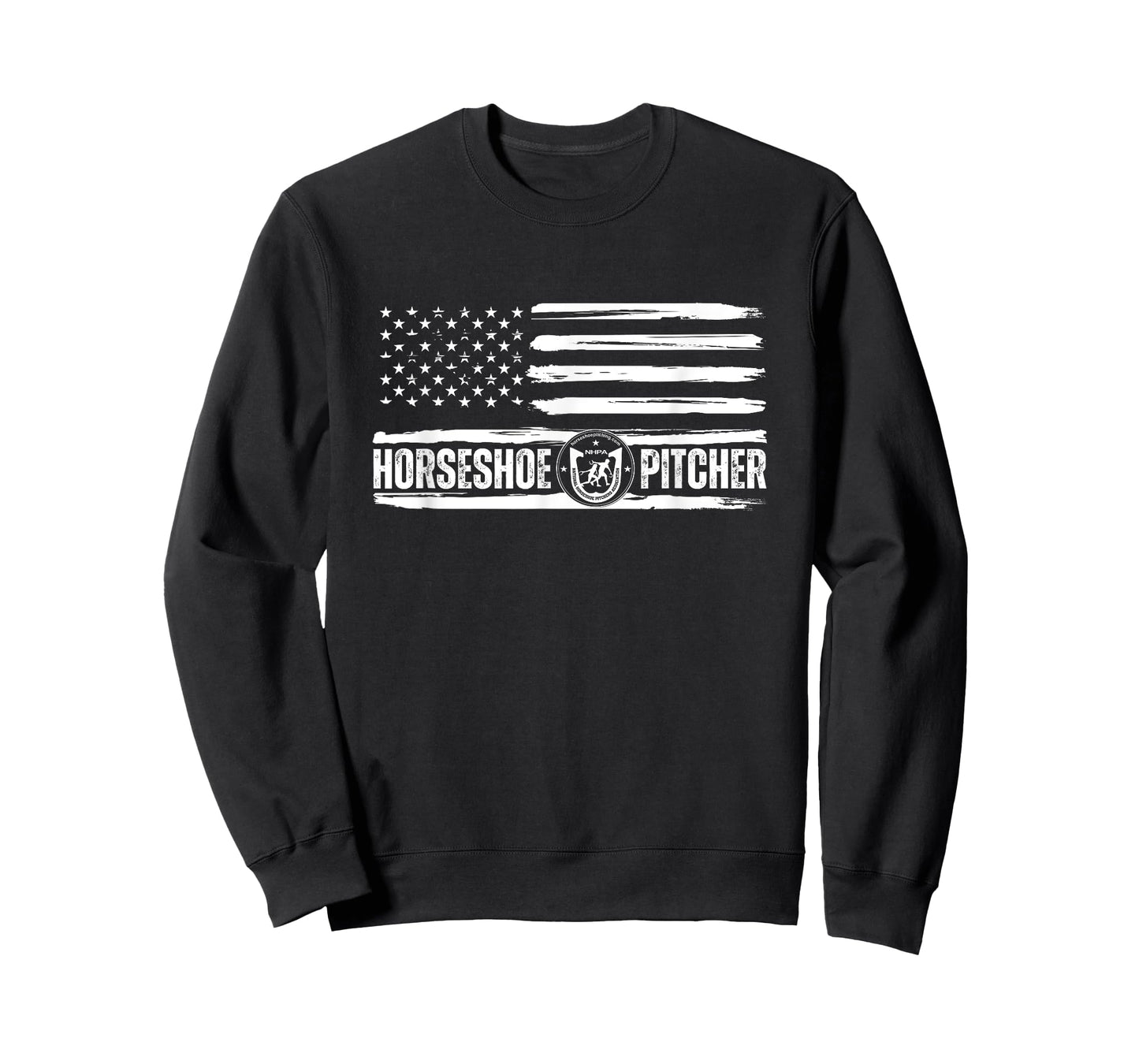 National Horseshoe Pitchers Association NHPA Flag on Front T-Shirt