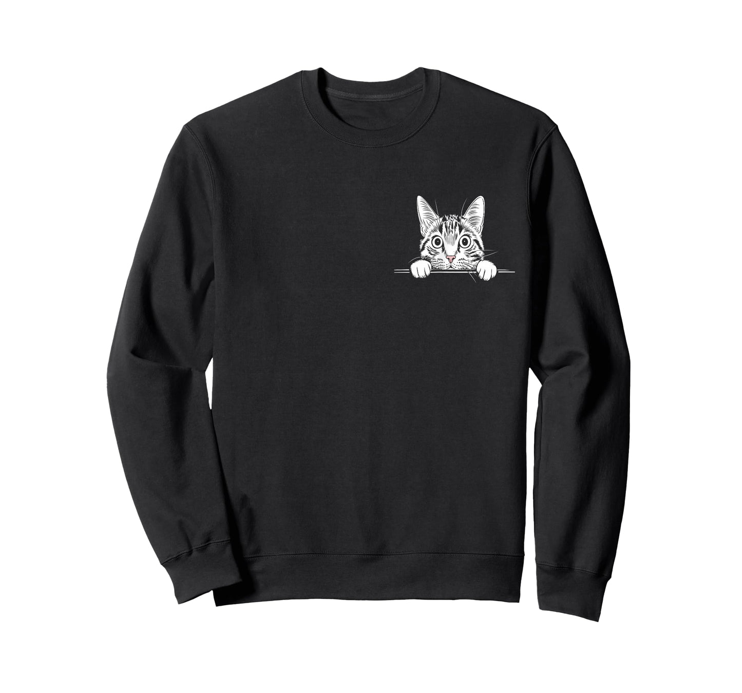 Cute Cat Peeking - Cat Pocket Design - For Cat Lovers T-Shirt
