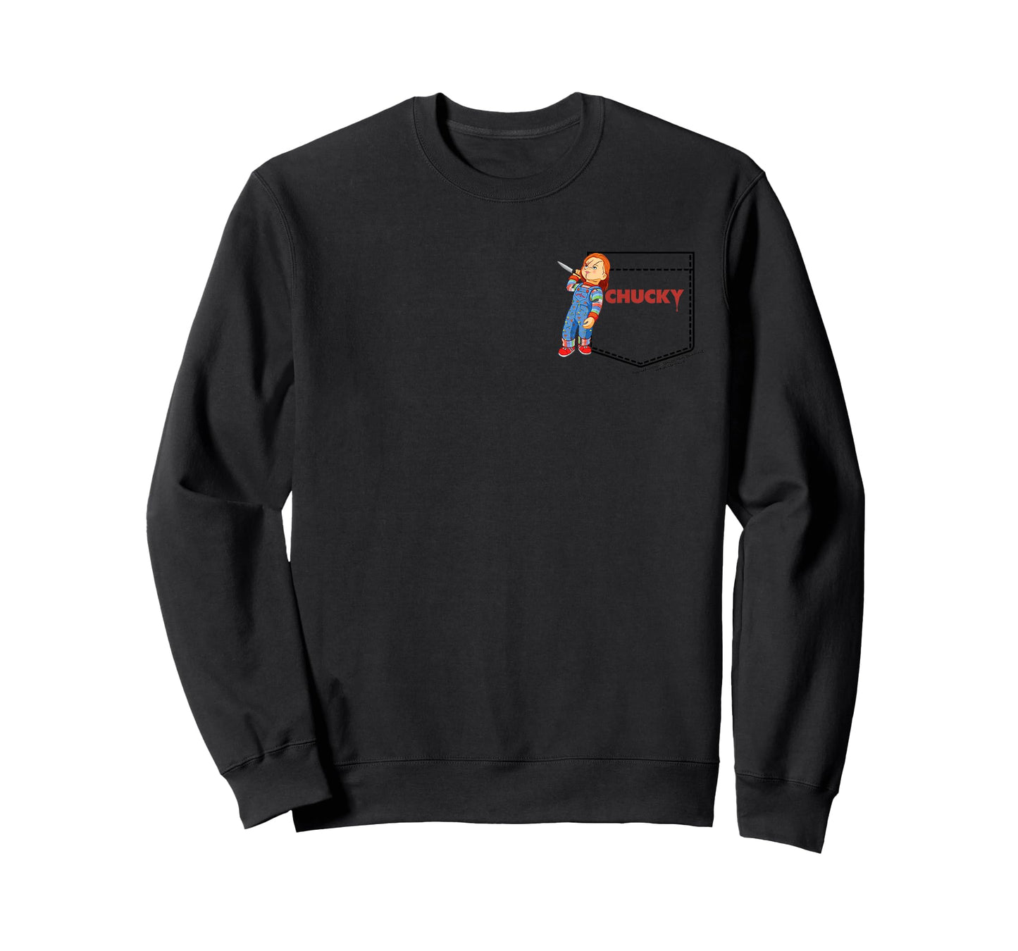 Chucky Friend Til The End Faux Pocket T-Shirt