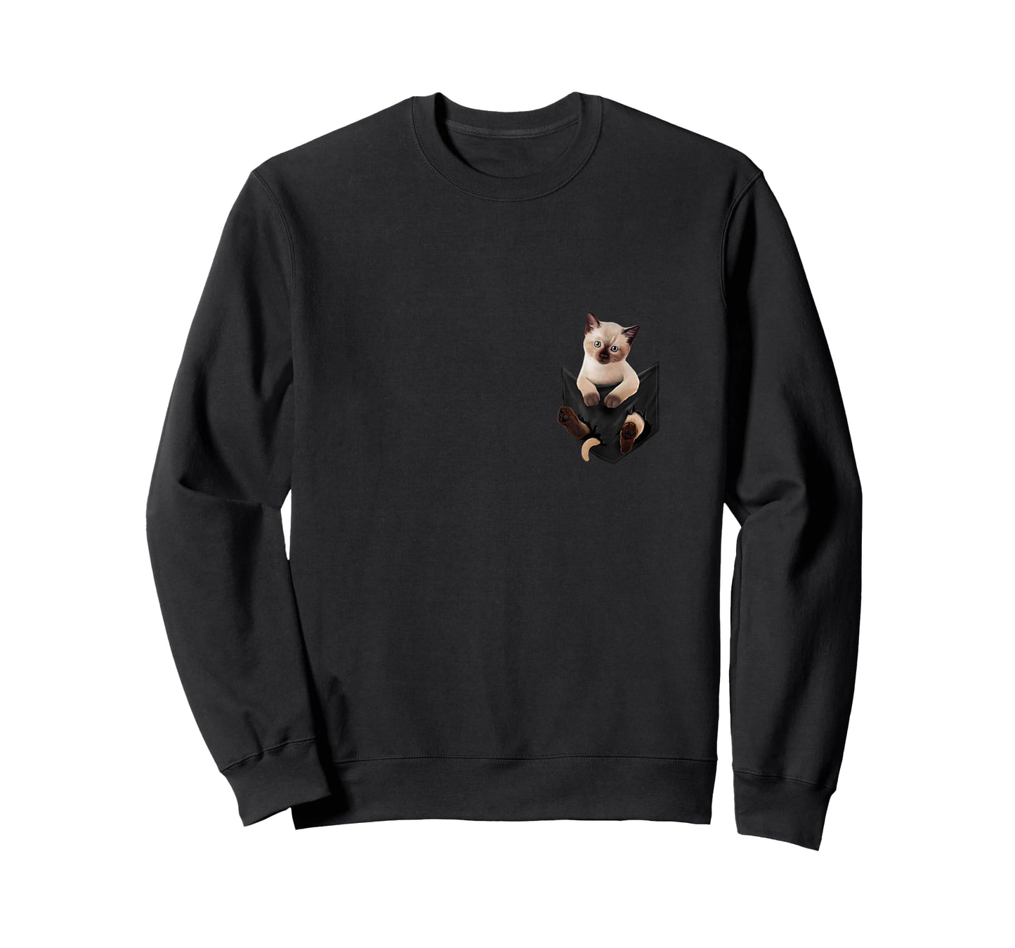 Cat Lovers Gifts Siamese In Pocket Funny Kitten Face T-Shirt