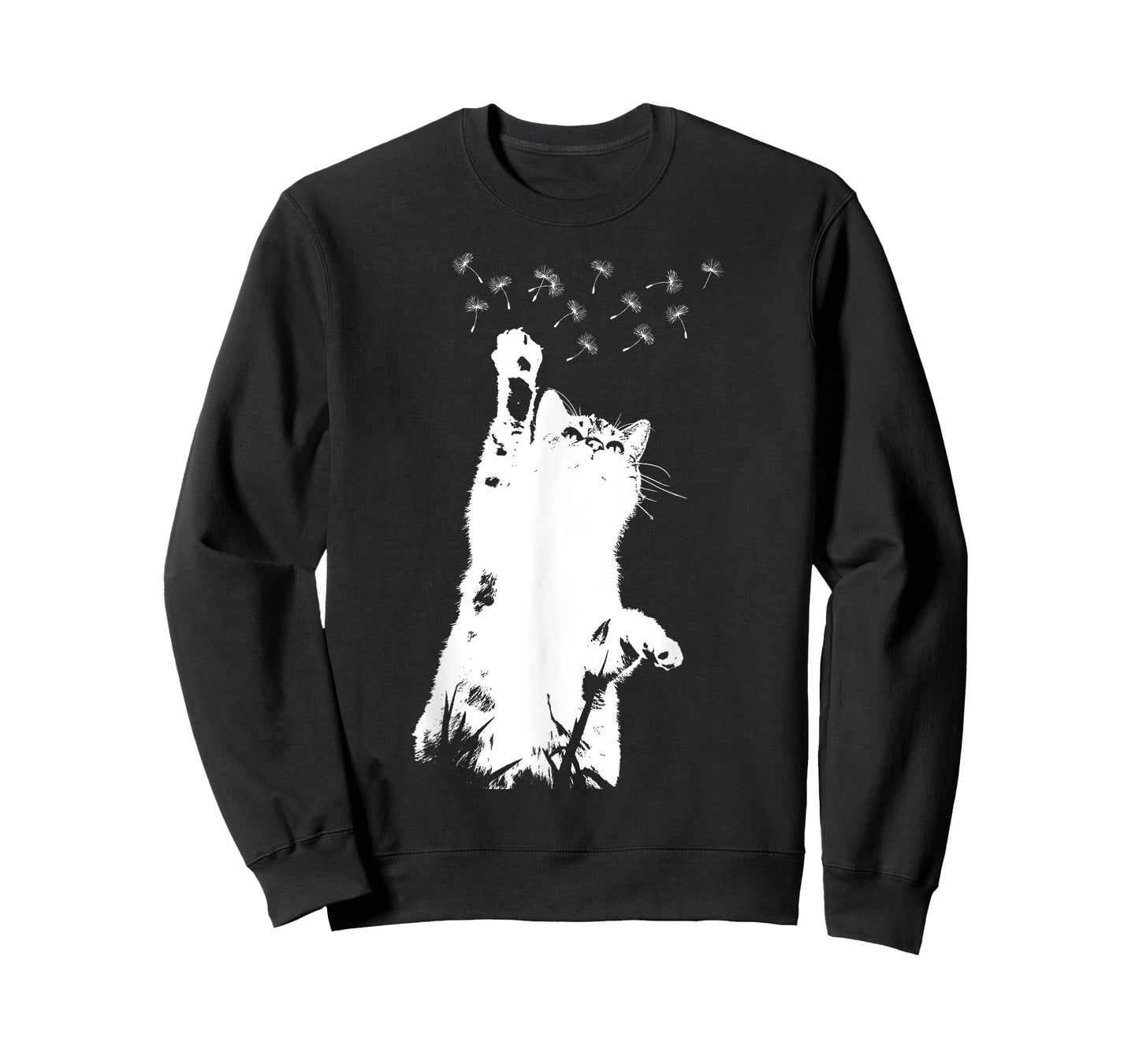 Cat Dandelion Beautiful Flower Motif Flowers Dandelion Lady T-Shirt
