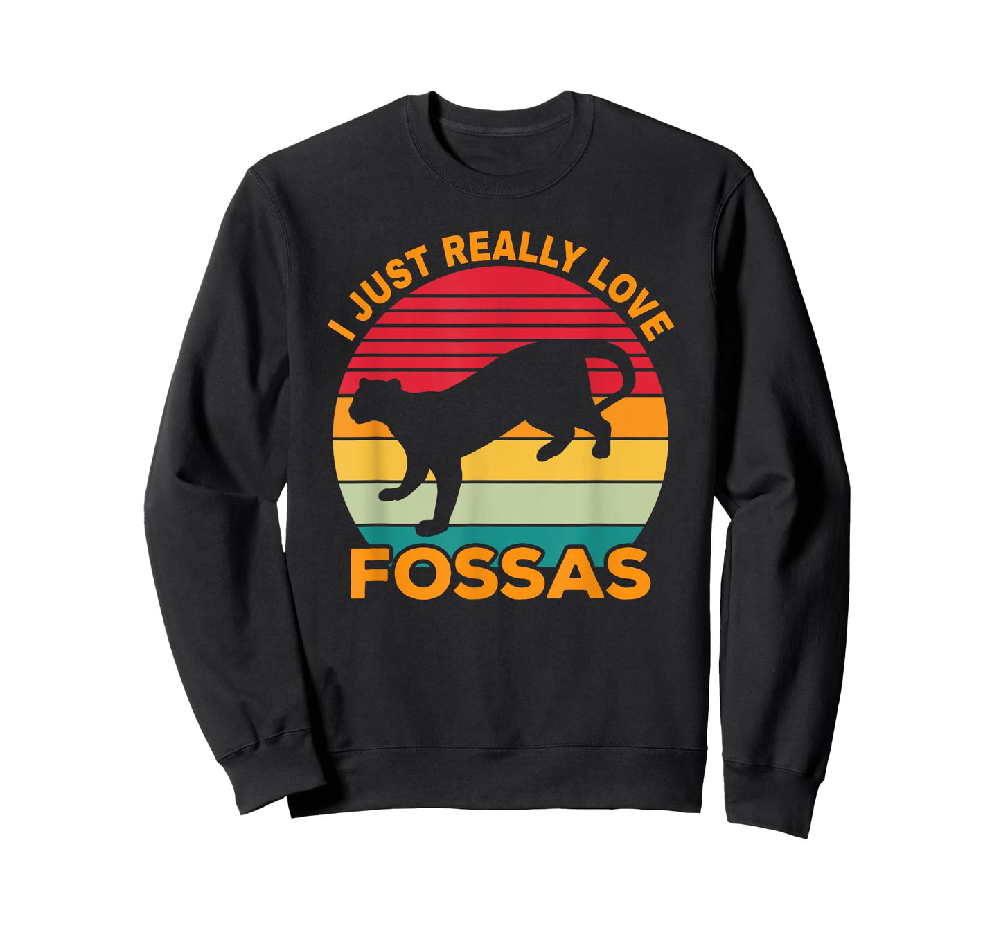Fossa Retro Vintage | Cute Carnivore Saying | Madagascar Cat Men Women T-Shirt
