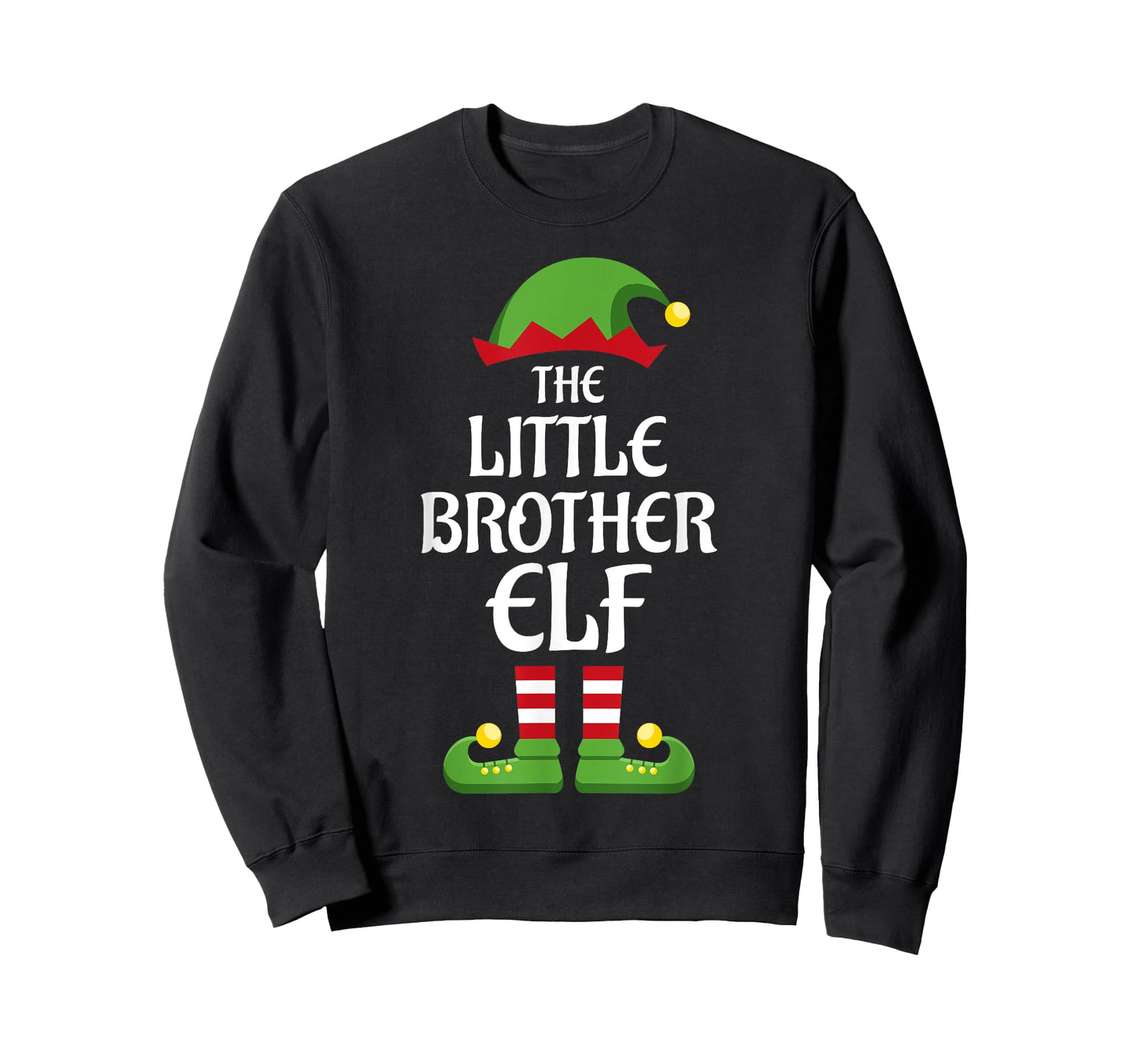 Little Brother Elf Family Matching Group Christmas T-Shirt