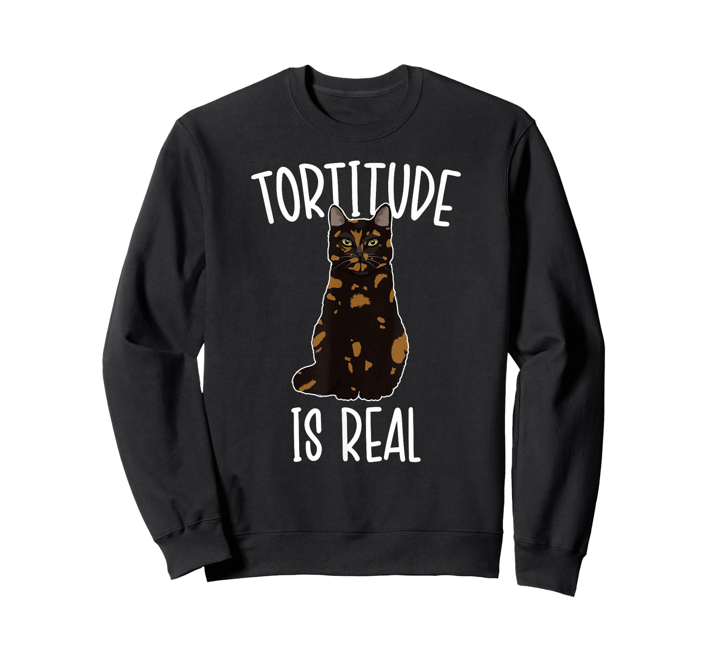Tortitude Is Real Tortie Cat Owner Tortoiseshell Cat Lover Men Women Girls Kids T-Shirt