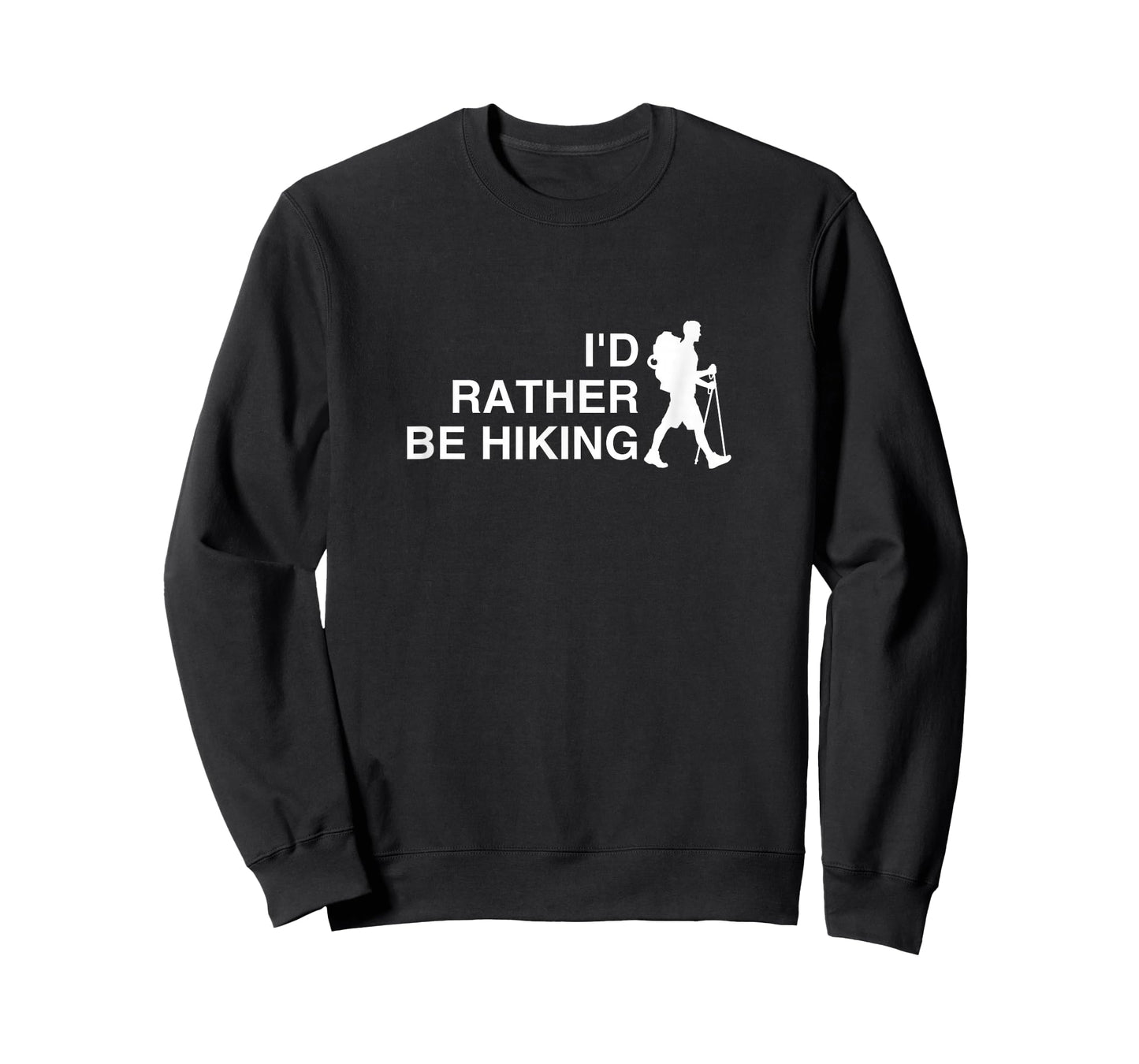 I'd Rather Be Hiking Funny Backpacking Shirt, Funny Hiking T-Shirt