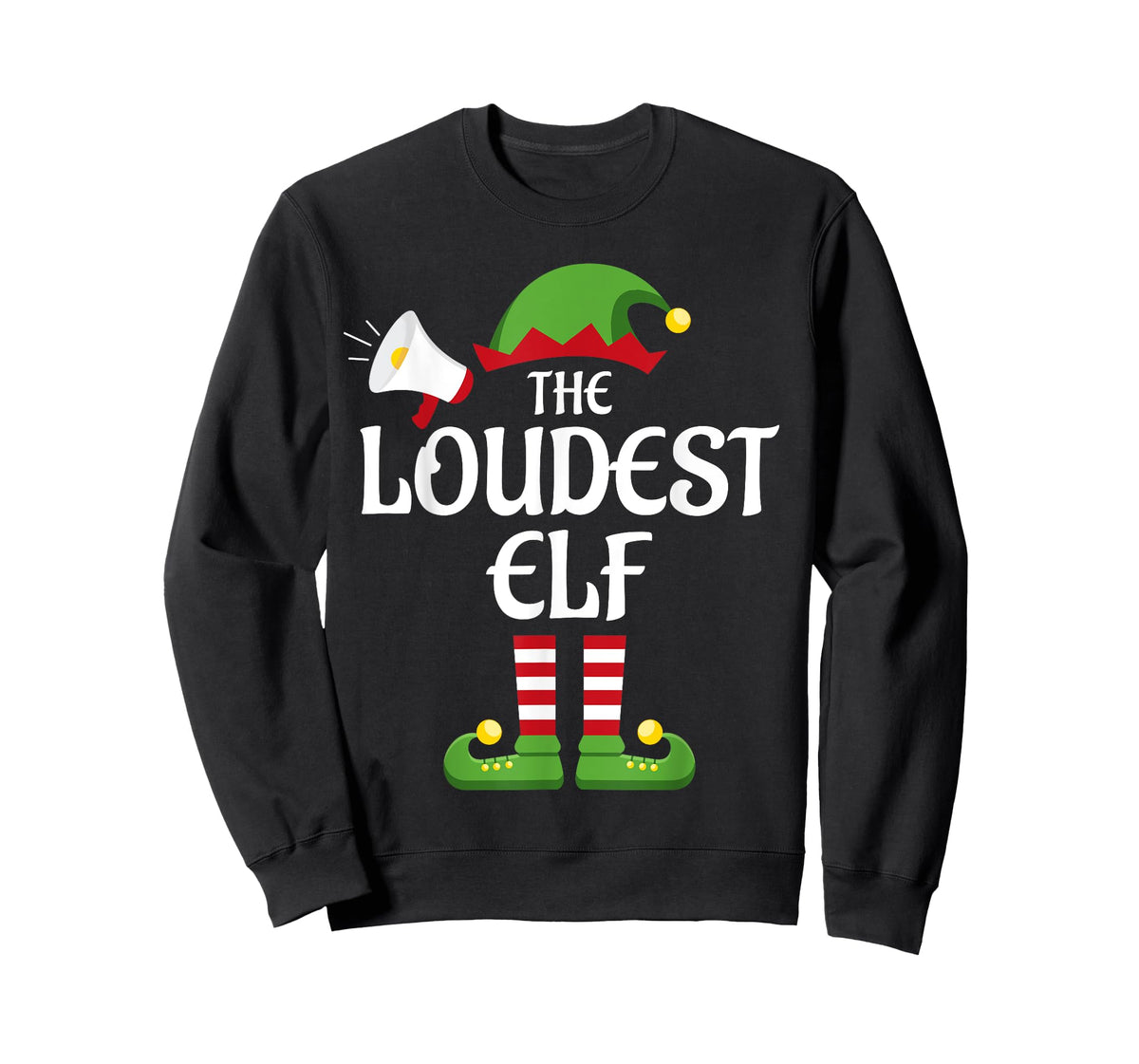 Loudest Elf Family Matching Group Christmas T-Shirt