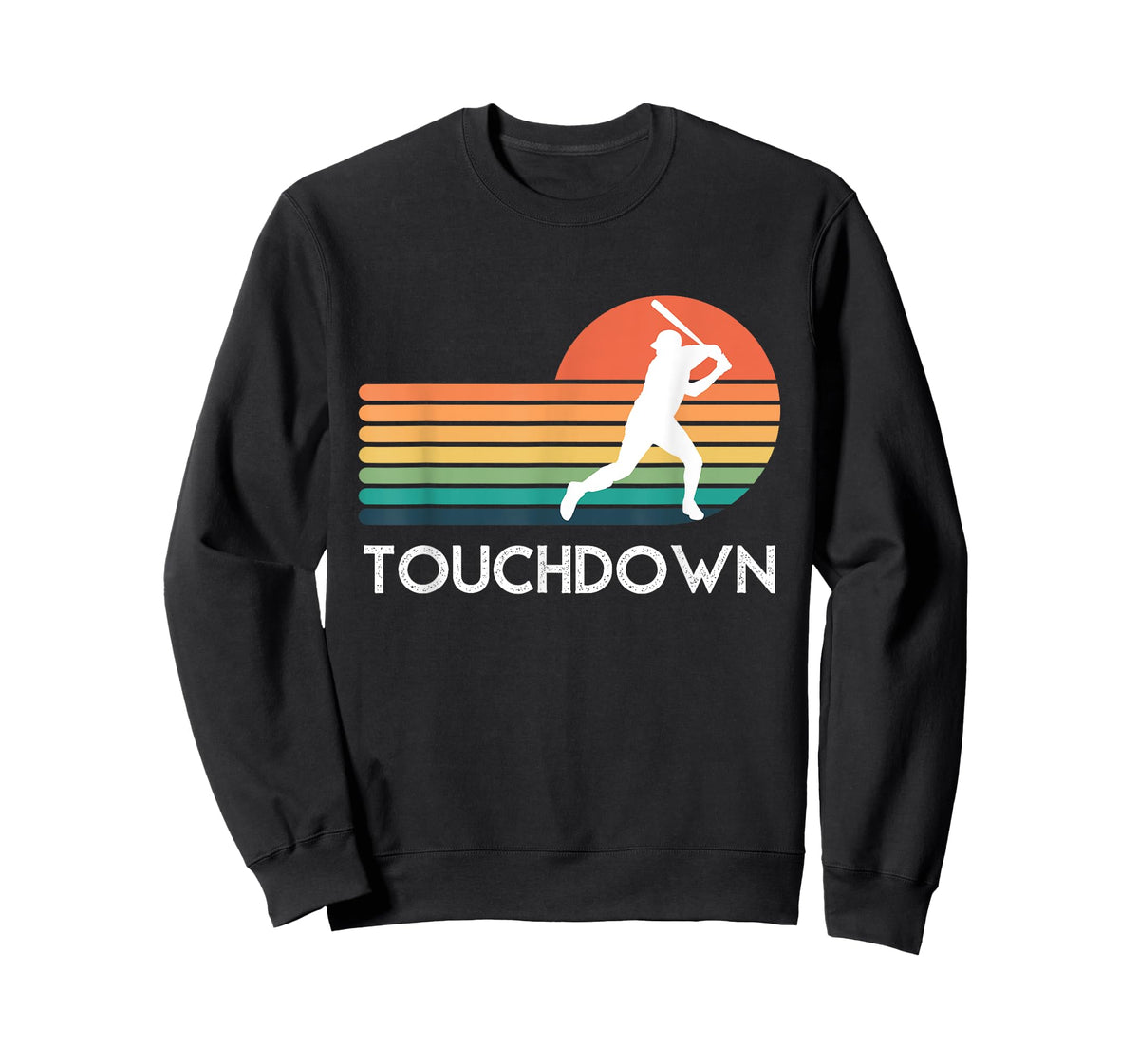 Funny Sports Touchdown Baseball Player Retro Apparel T-Shirt