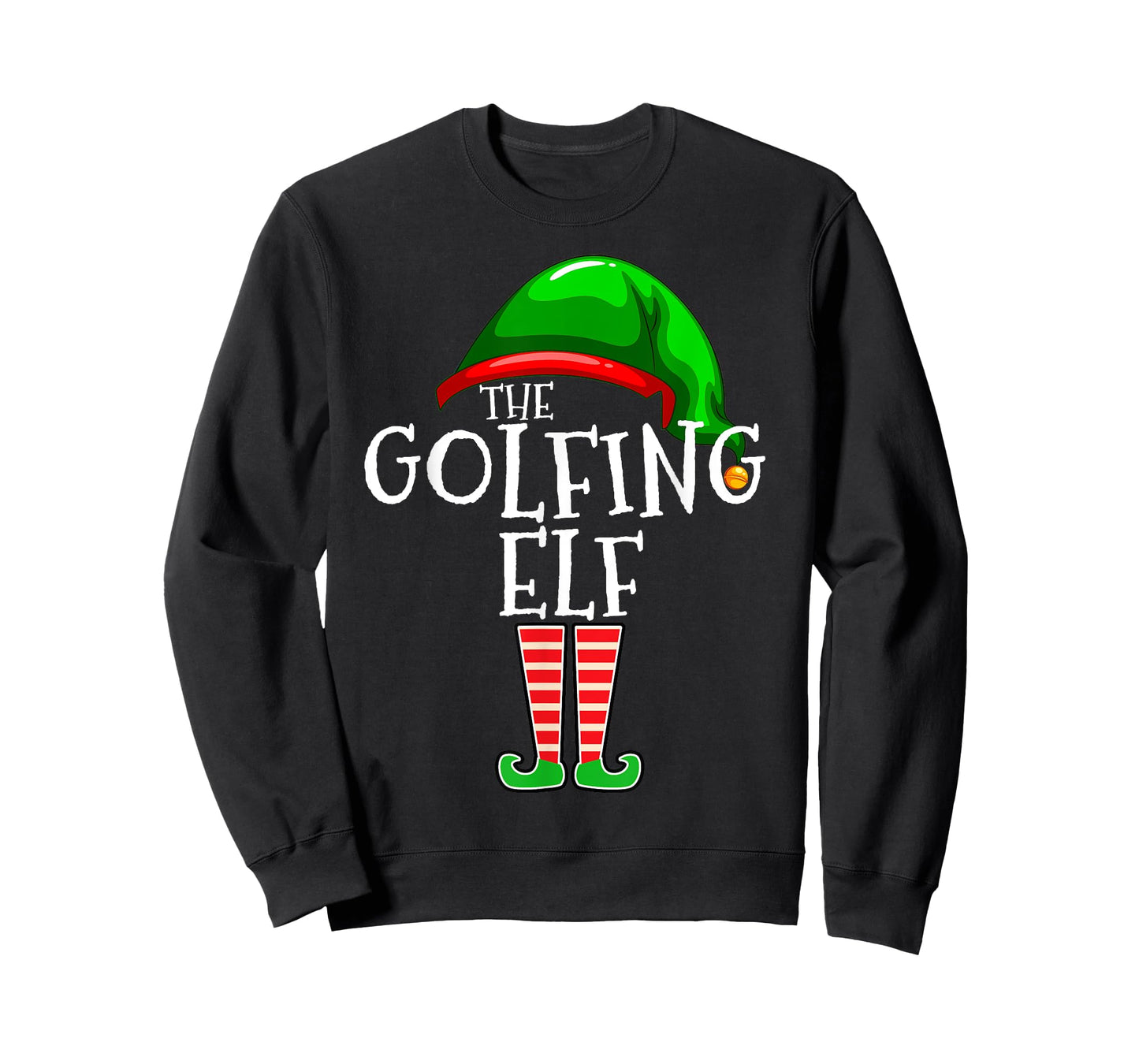 Golfing Elf Family Matching Group Christmas Golf Dad T-Shirt