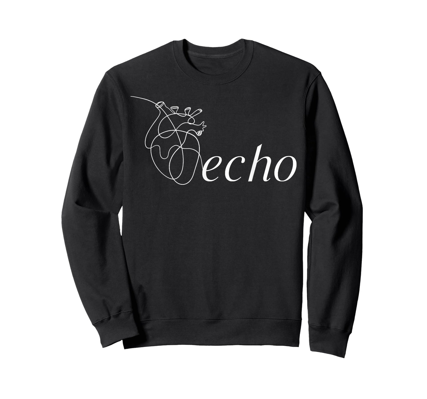 Anatomical Heart Echo Tech Cardiac Sonographer Echo Vascular T-Shirt