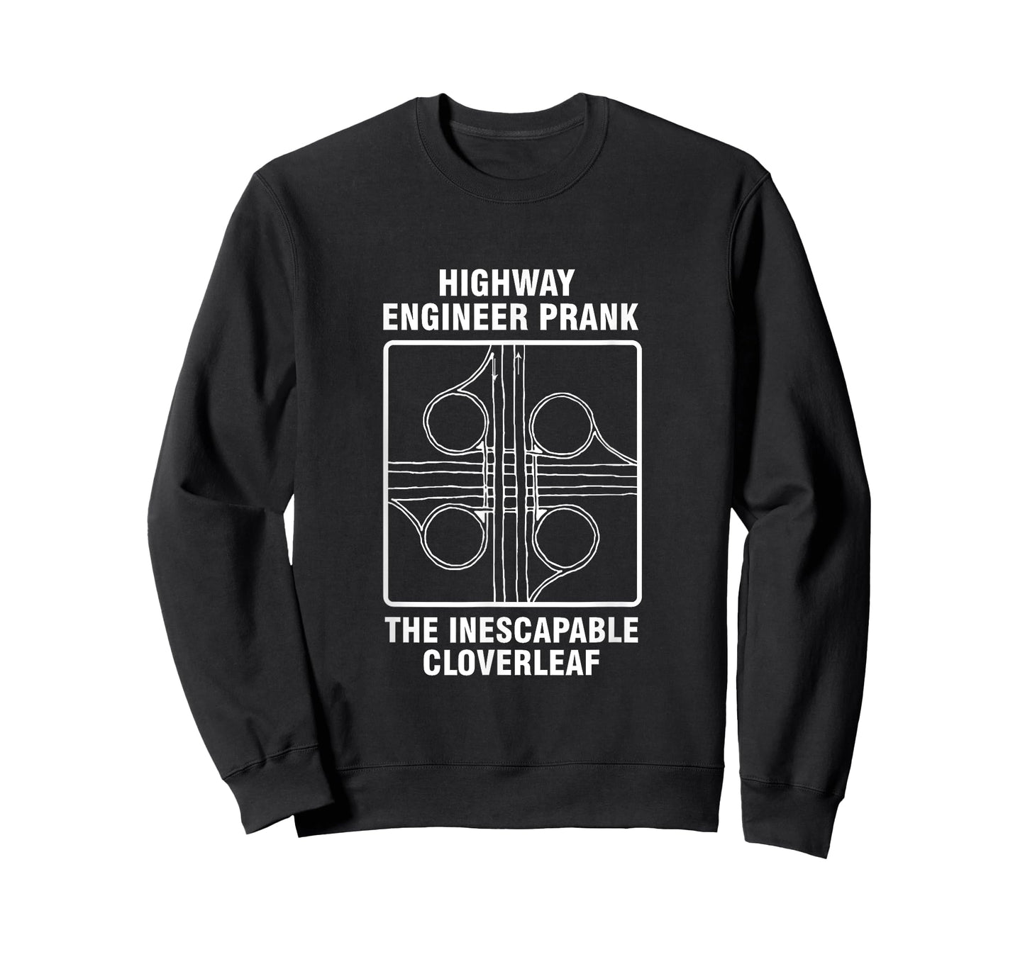 Civil Engineer Highway Prank Cloverleaf Engineering T-Shirt