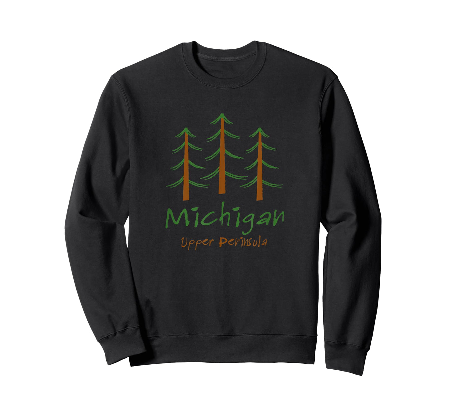 Michigan - Upper Peninsula - Minimalist Trees - Stylish T-Shirt
