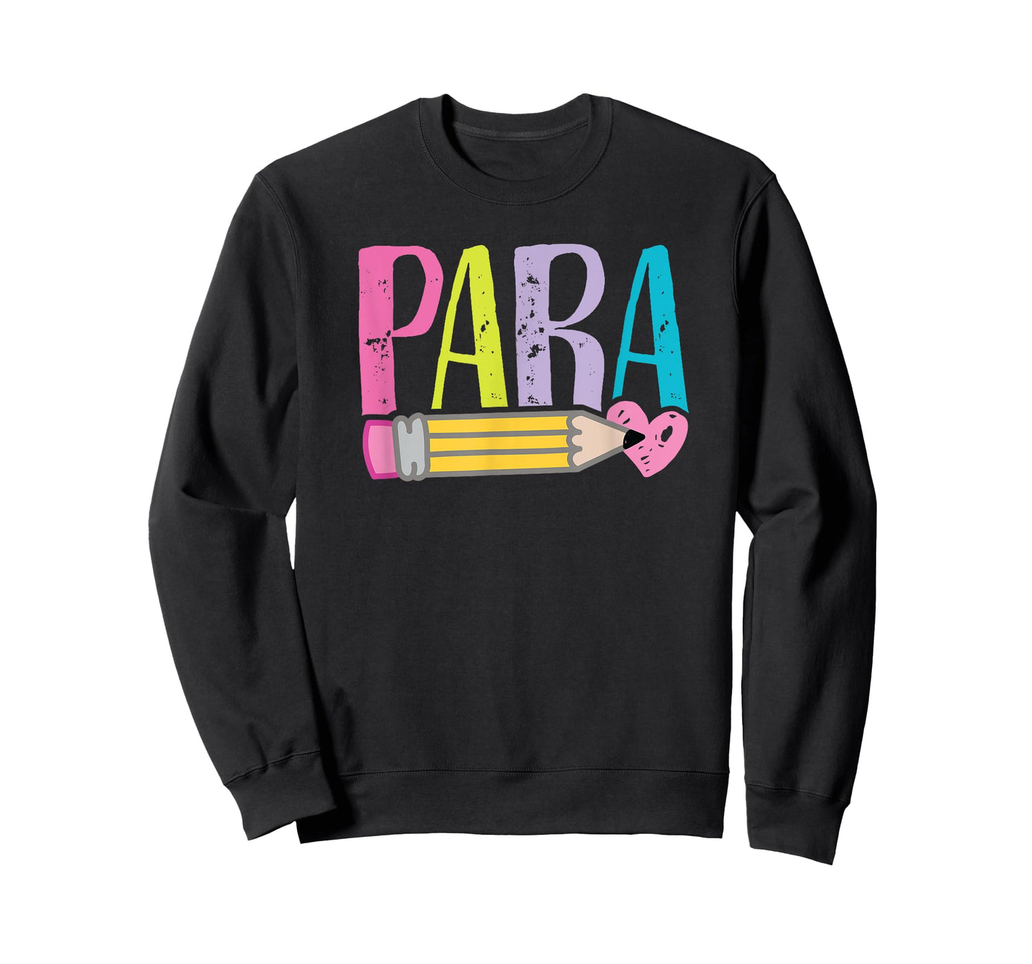 Colorful para Teacher - Paraprofessional Cute Pencil T-Shirt