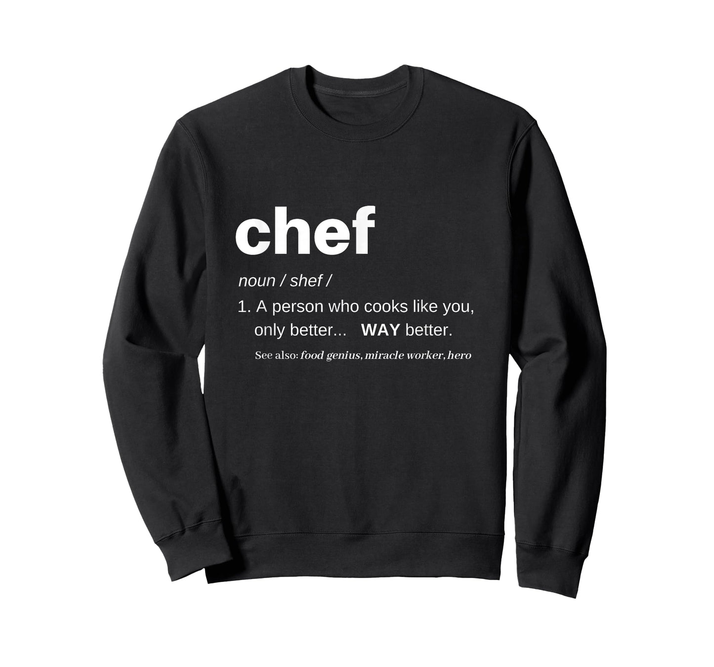 Chef Shirts for Men Funny T Women Cooking Apparel Definition T-Shirt