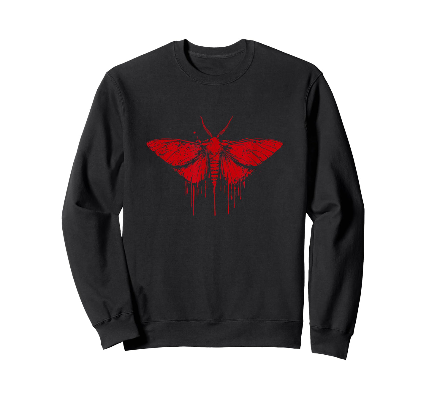 Grunge Red Moth T-Shirt