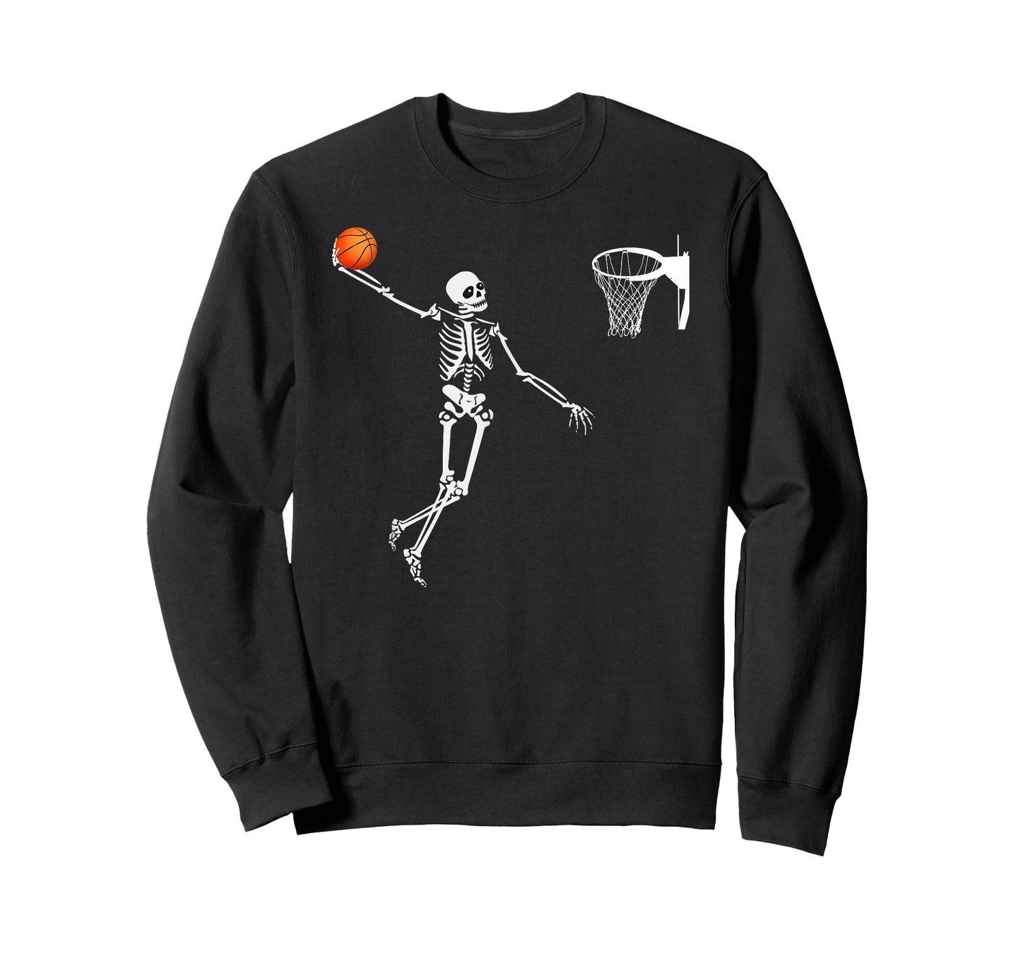 Basketball Skeleton Halloween Shirt Art-Dunking Skeleton T-Shirt
