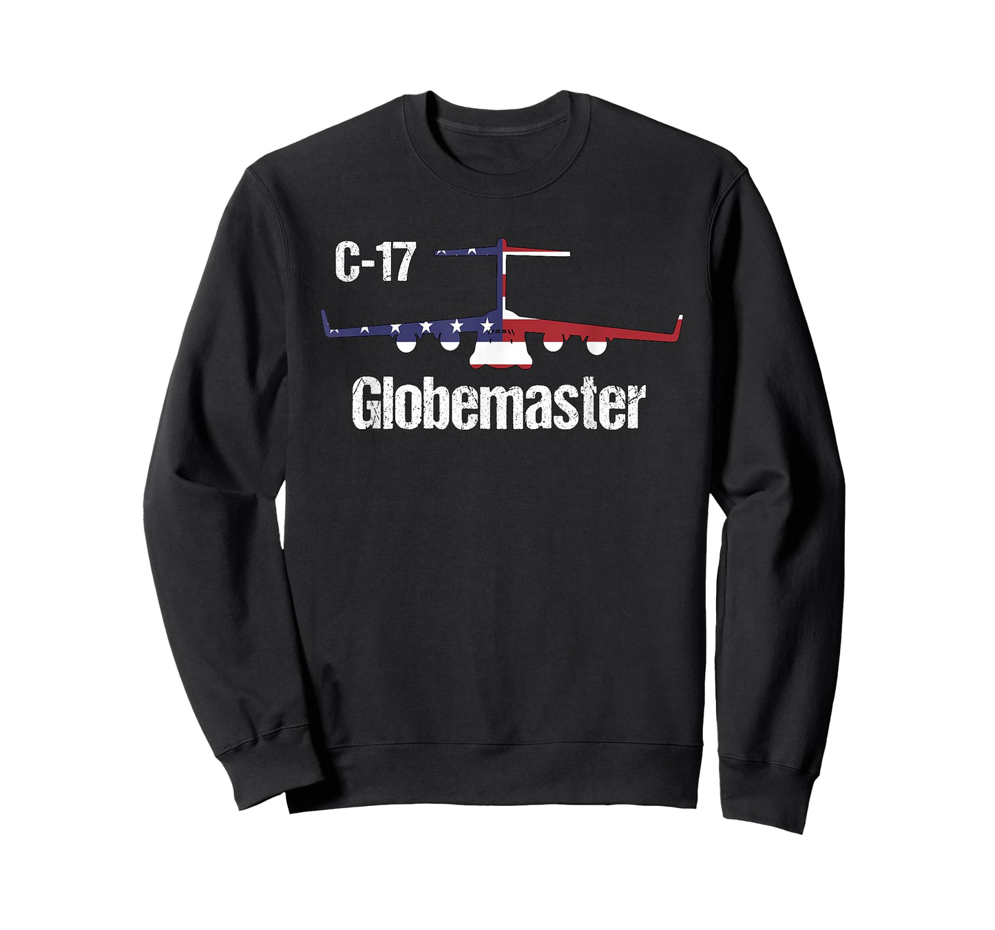 C17 Globemaster Air Force Pilot Gifts American Flag Aviation T-Shirt