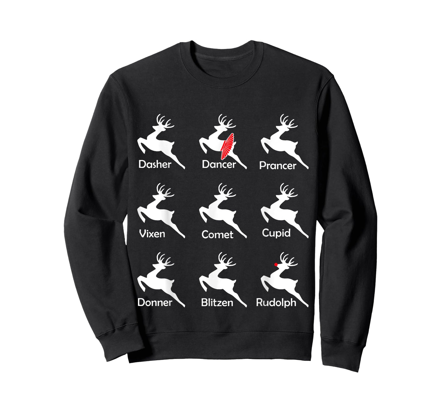 Christmas Reindeer Dancer Ballet Ballerina Dance Teacher T-Shirt