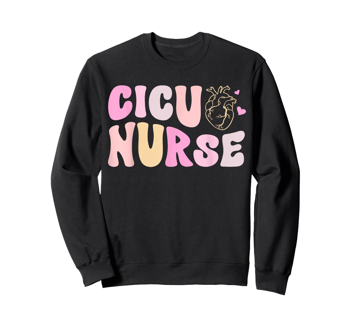 CICU Nurse Groovy Cardiac Intensive Care Unit Appreciation T-Shirt