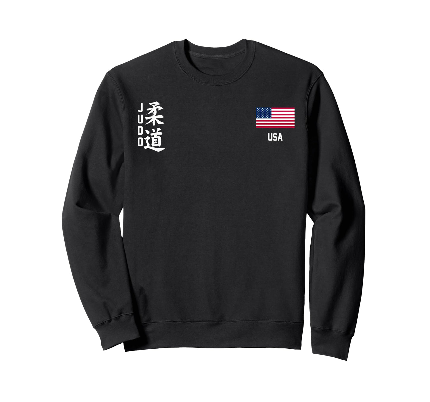 Judo American Flag Judoka Dojo Martial Art America Kanji T-Shirt