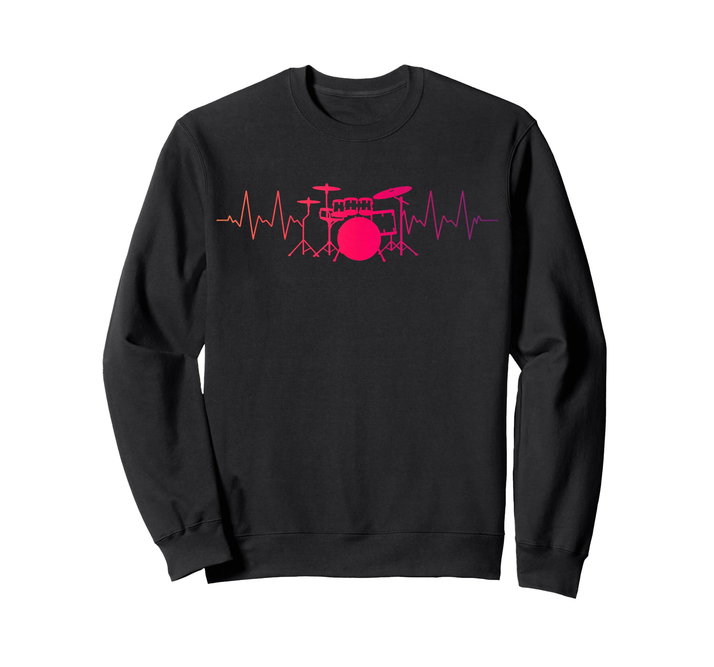 Drummer Heartbeat Pulse Drum Set Musician T-Shirt