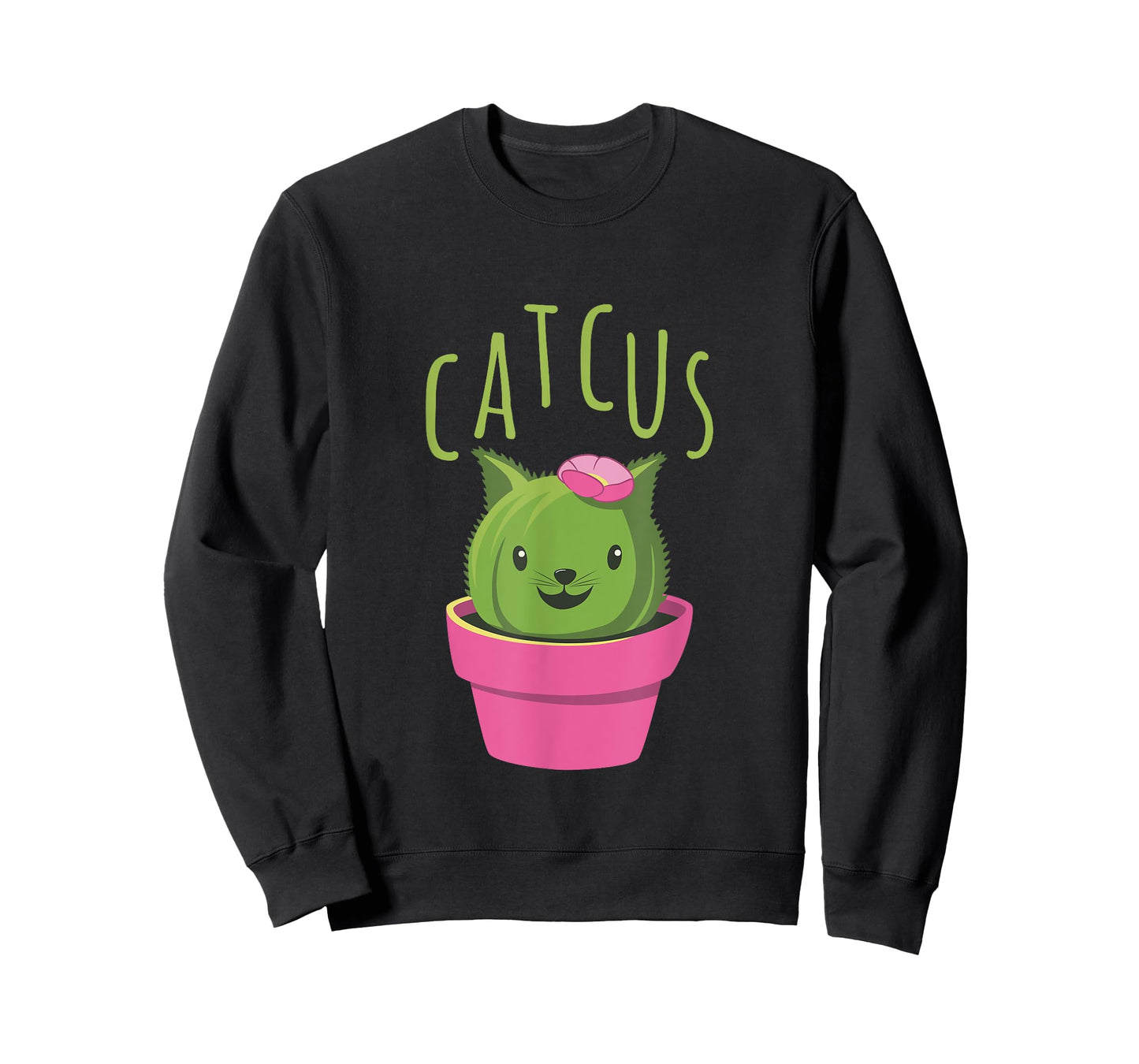 Cute Catcus T-Shirt Cat And Cactus Tee T-Shirt for Men Women Kids