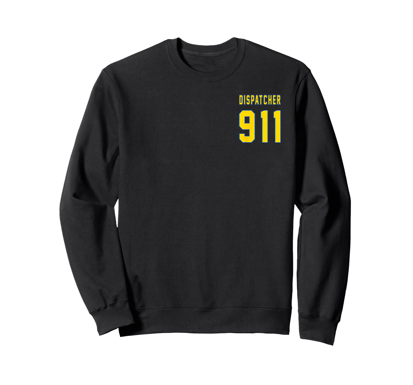 911 Dispatcher with The American Flag on The Back T-Shirt Small