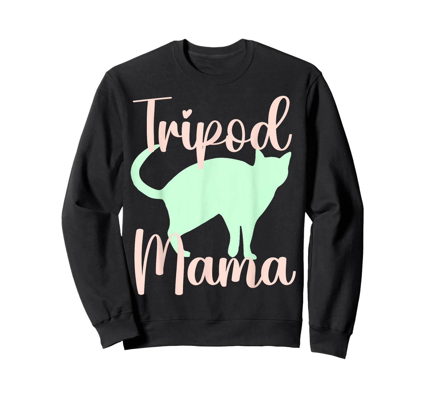 Tripod mama mom cat three legs 3 legged kitten kitty owner T-Shirt for Men Women