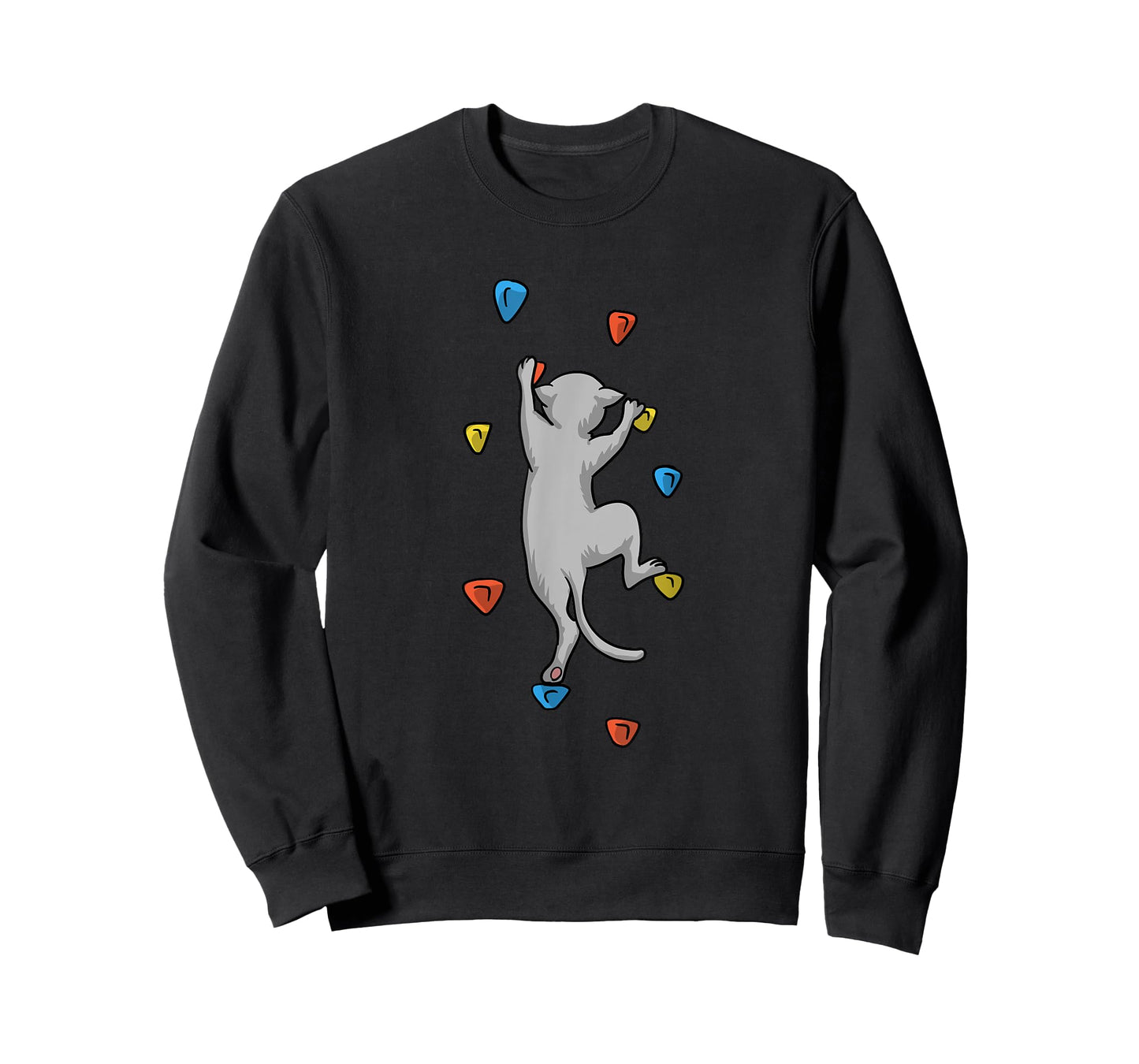 Funny Cat Climber Rock Climbing Gift For Men Women And Kids T-Shirt